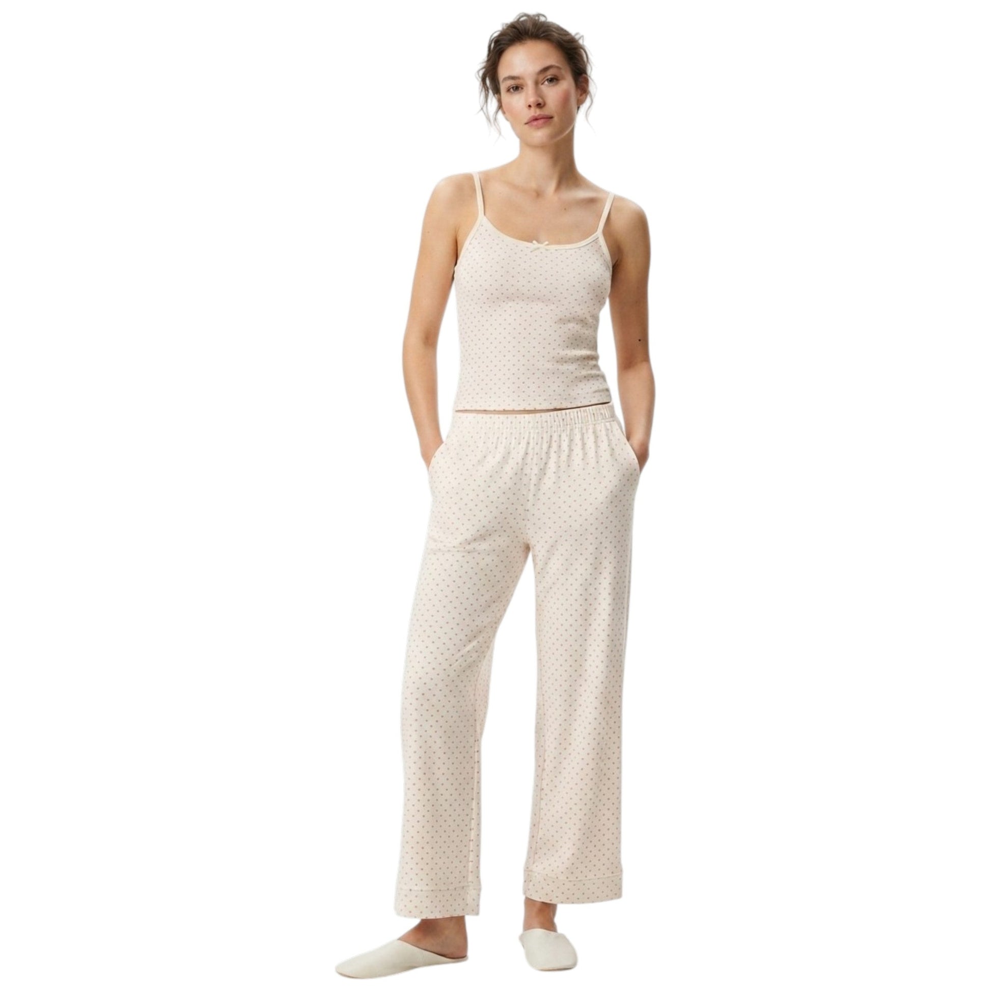 Women's Printed Sleepwear Top,White