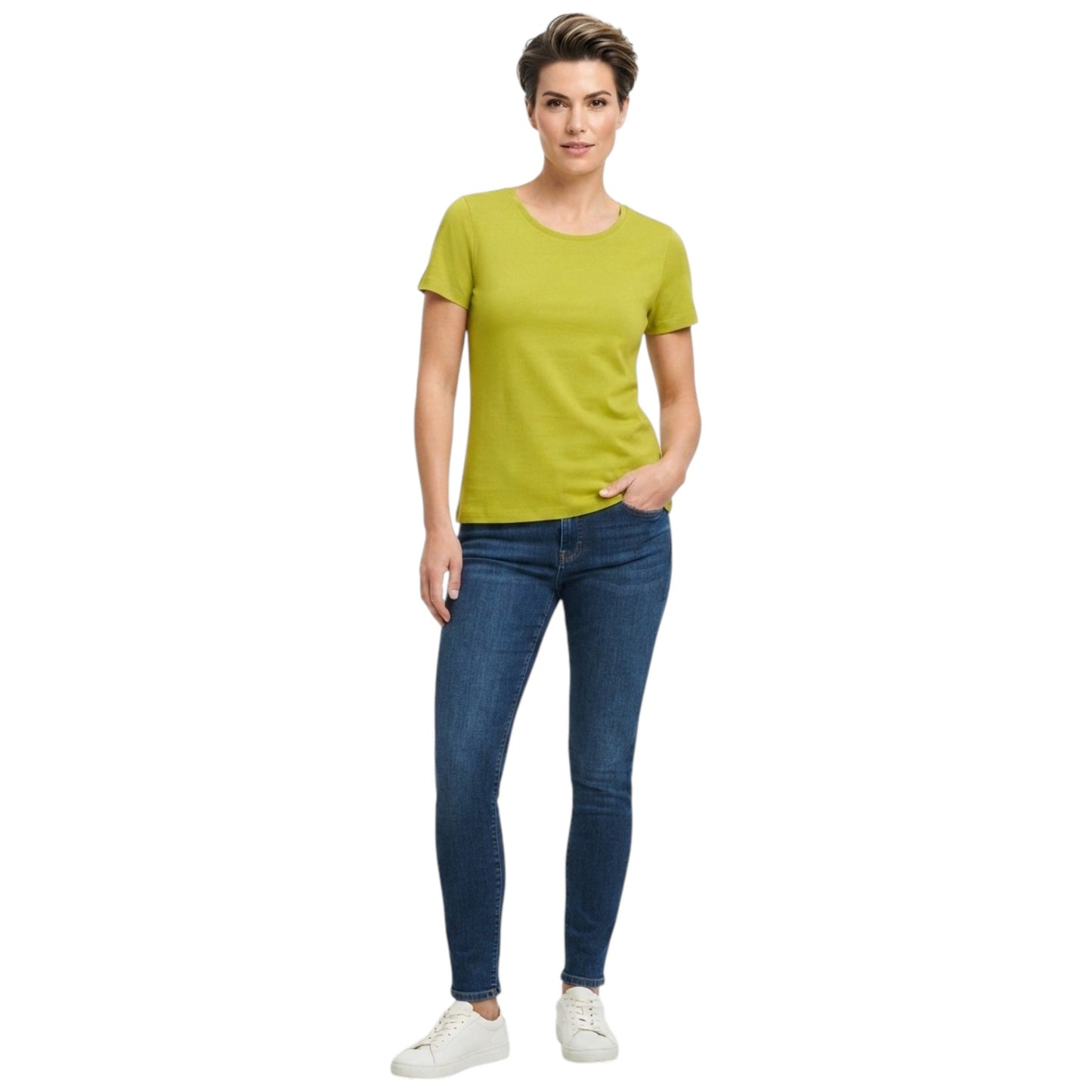 Women's Plain Top,Bright Green