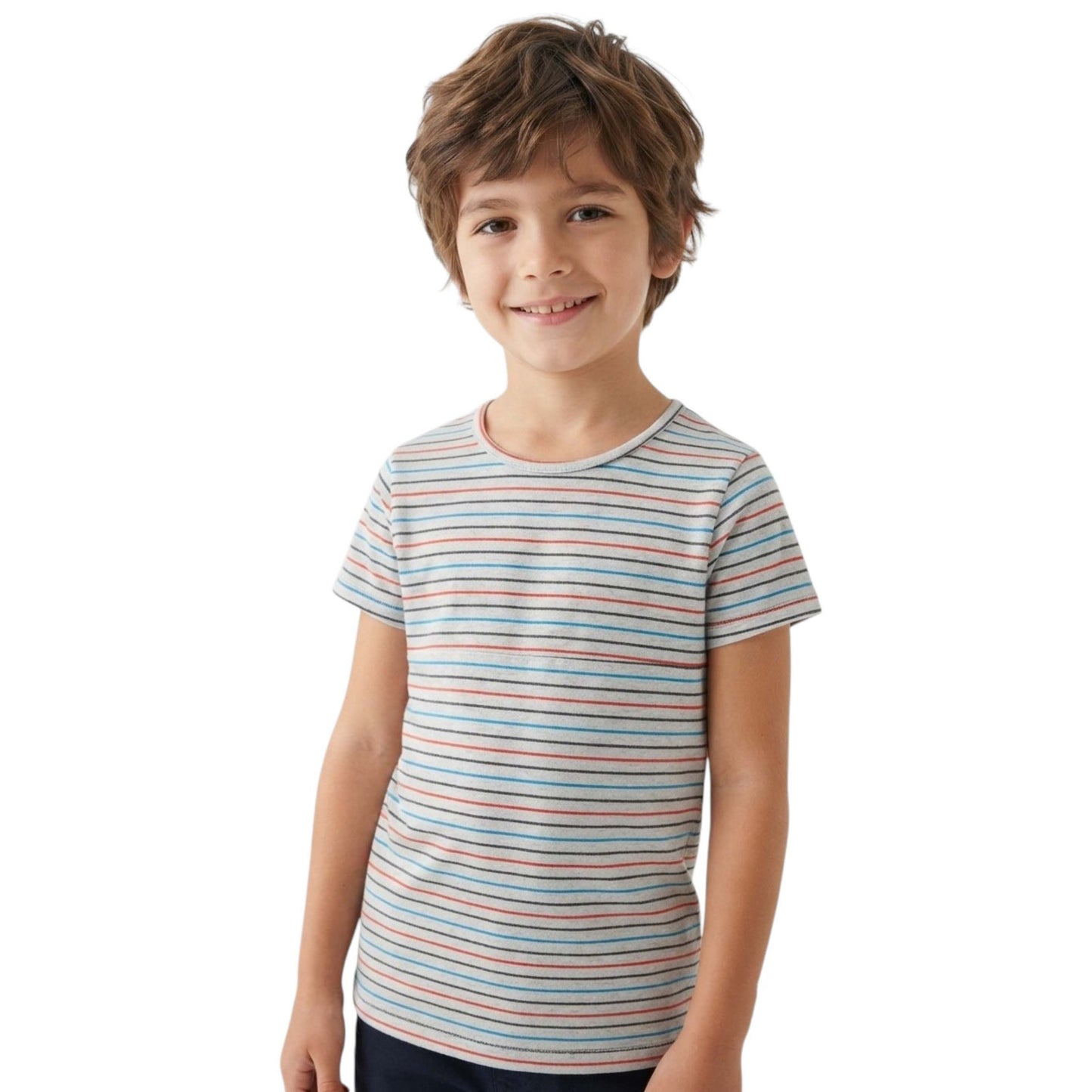 Kids Boy's Stripped Top,Multi