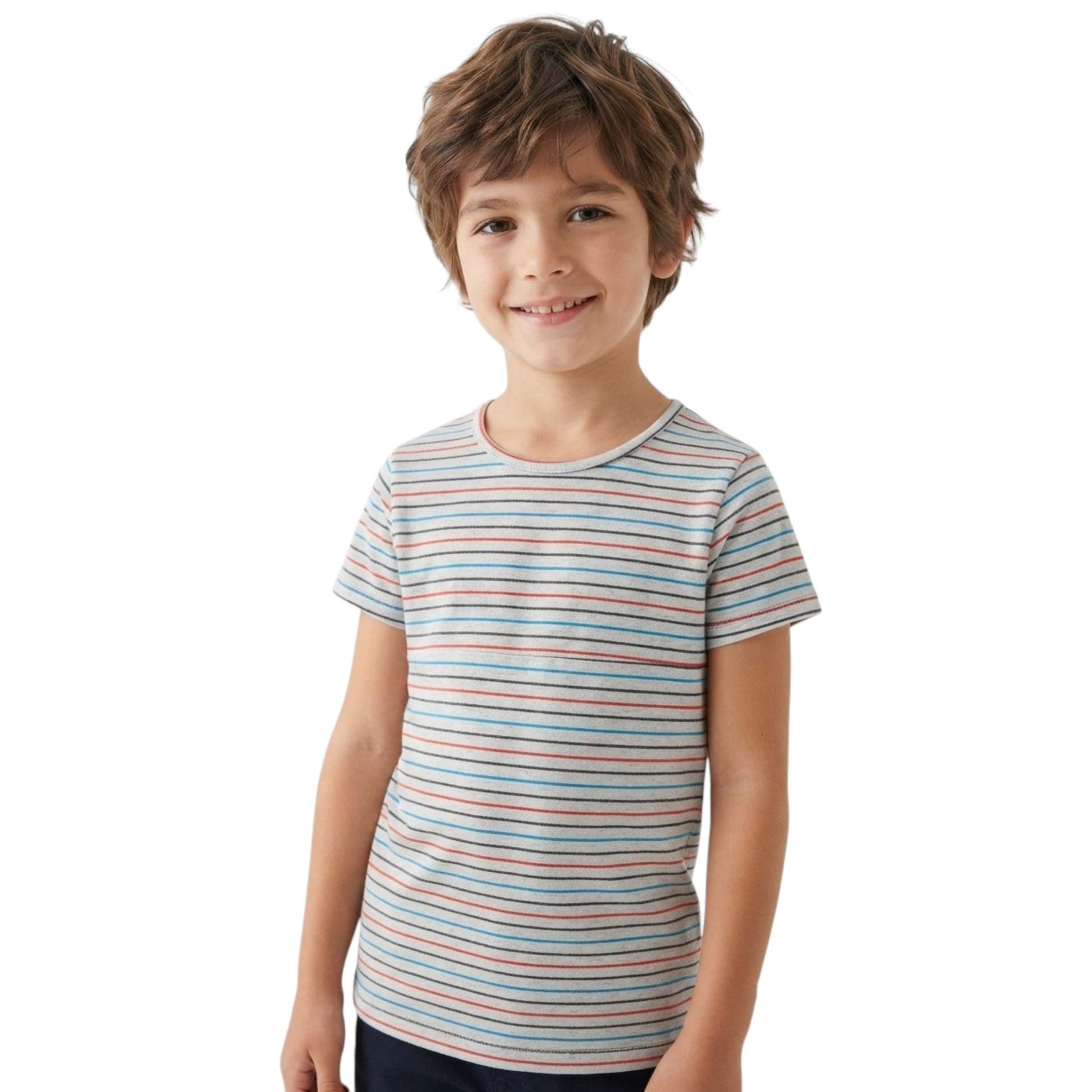 Kids Boy's Stripped Top,Multi