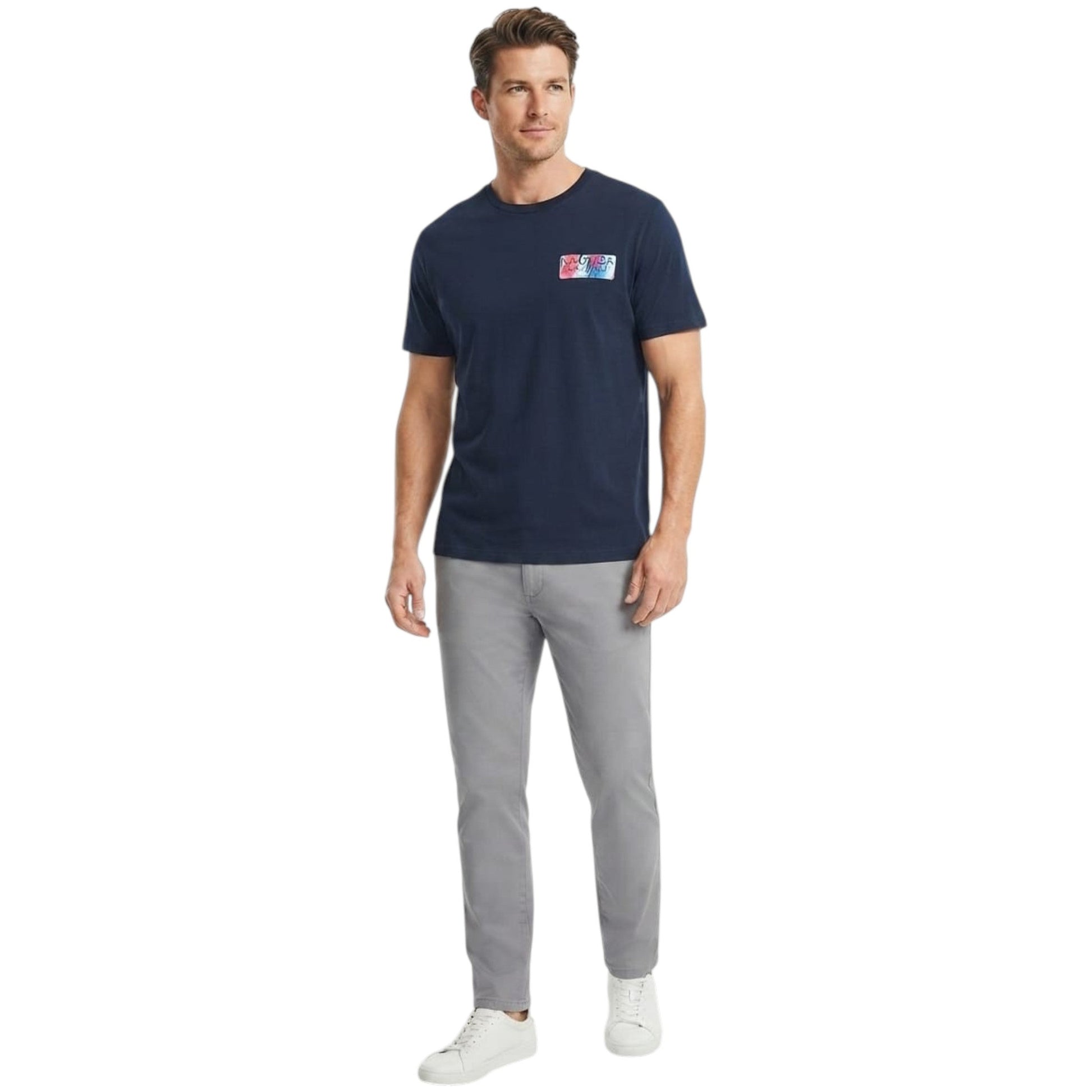 Men's Printed Top,Navy