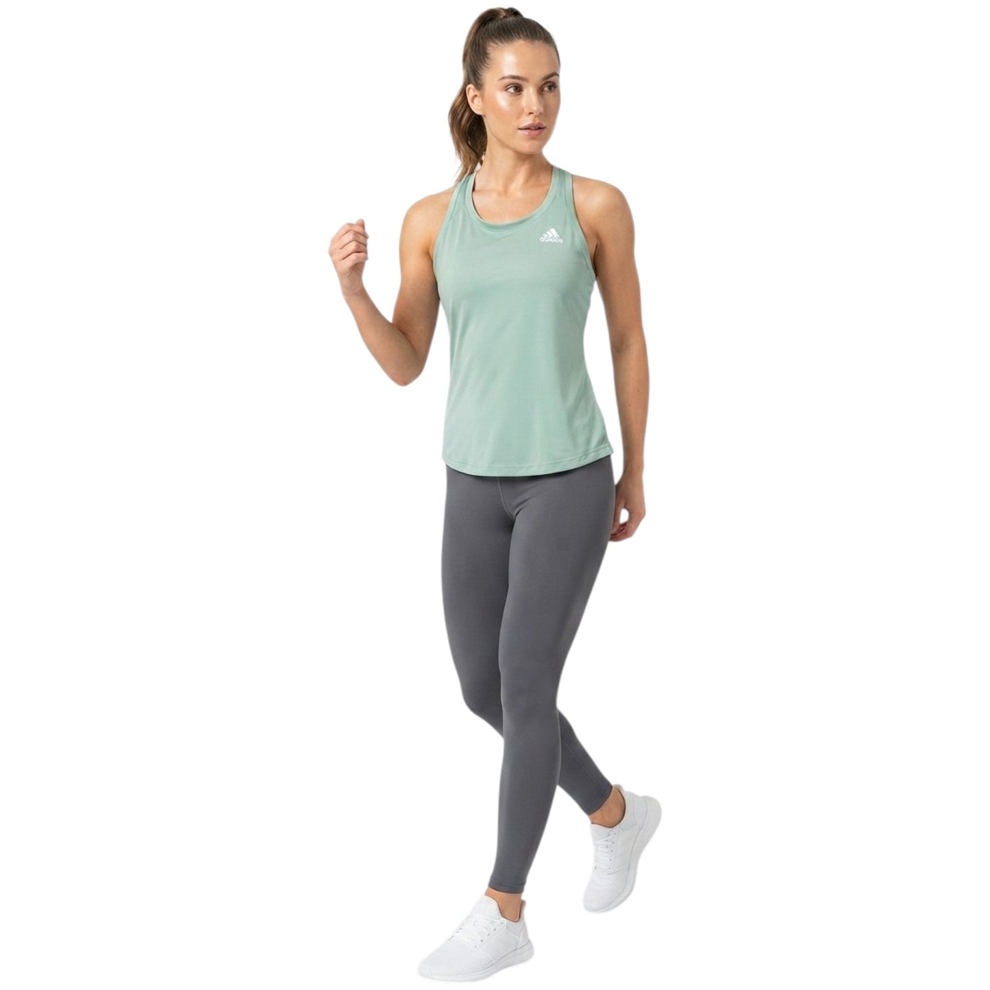 Women's Brand Logo Printed Sport Top,Mint Green