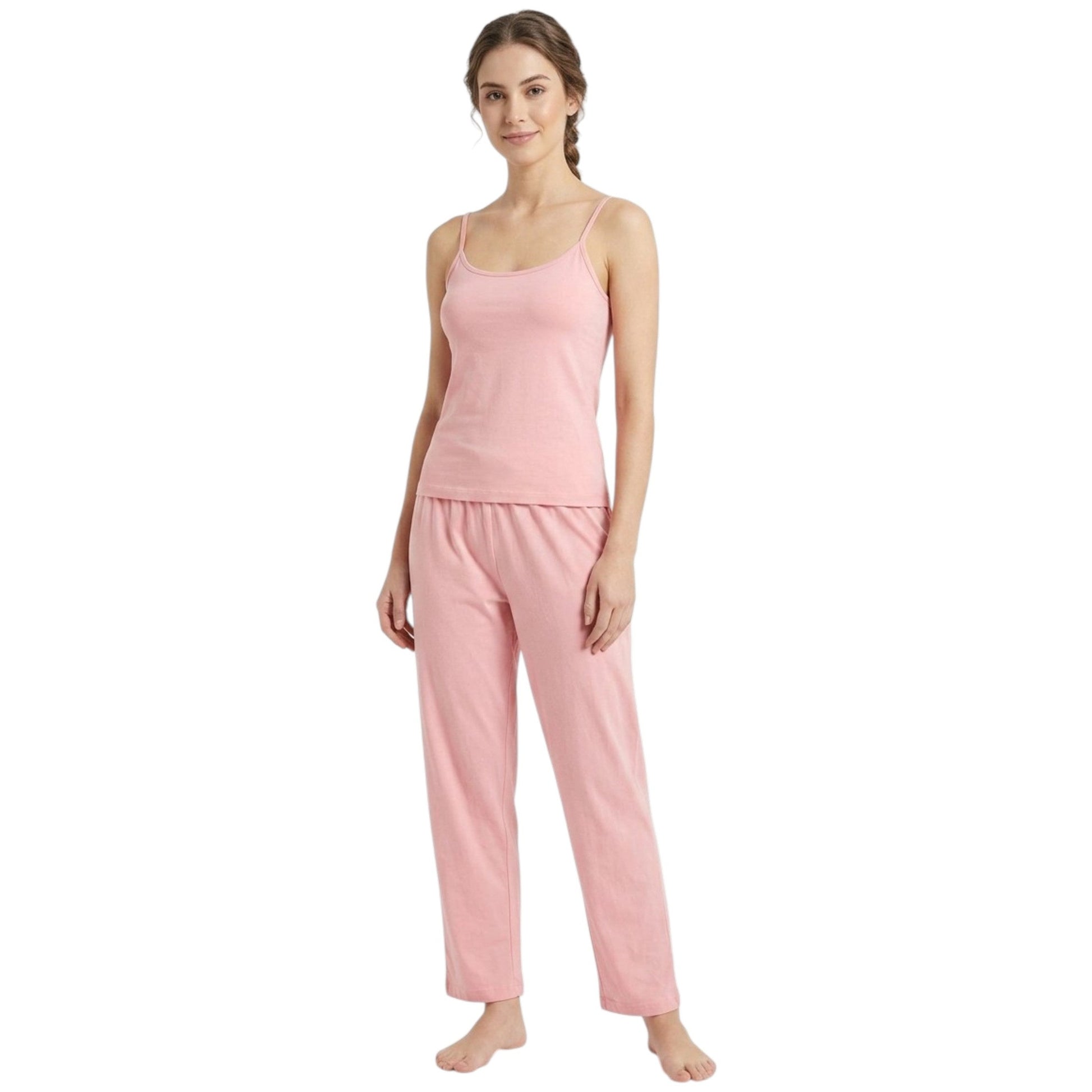 Women's Plain Solid Sleepwear Top,Pink
