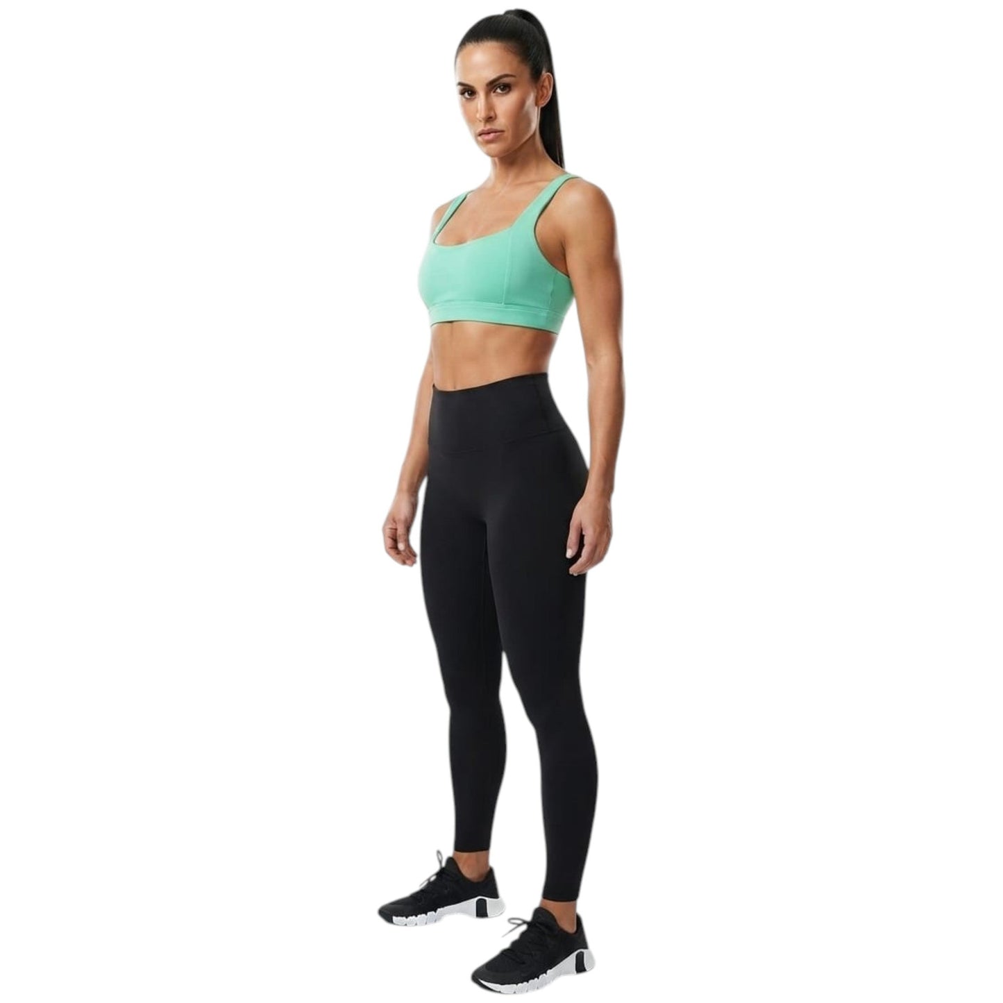Women's Plain Sport Bra,Light Green