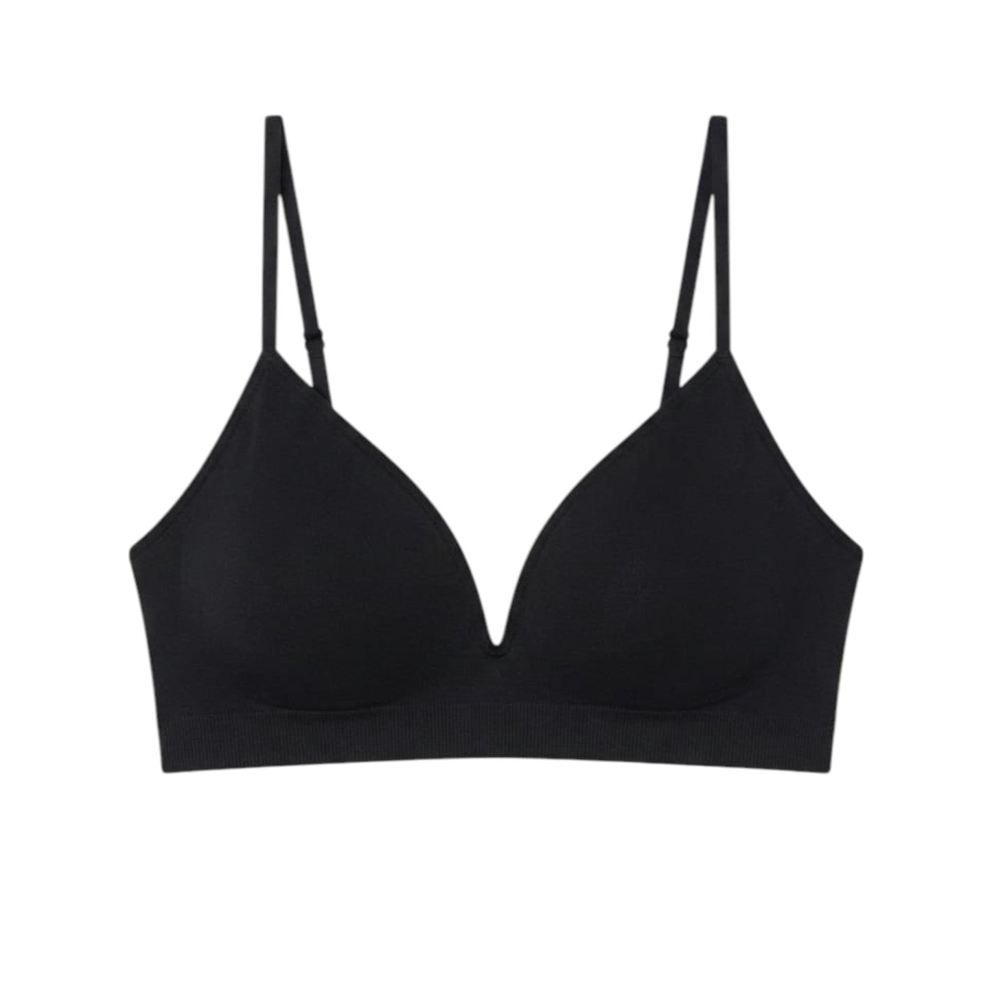 Women's Plain Solid Bra,Black