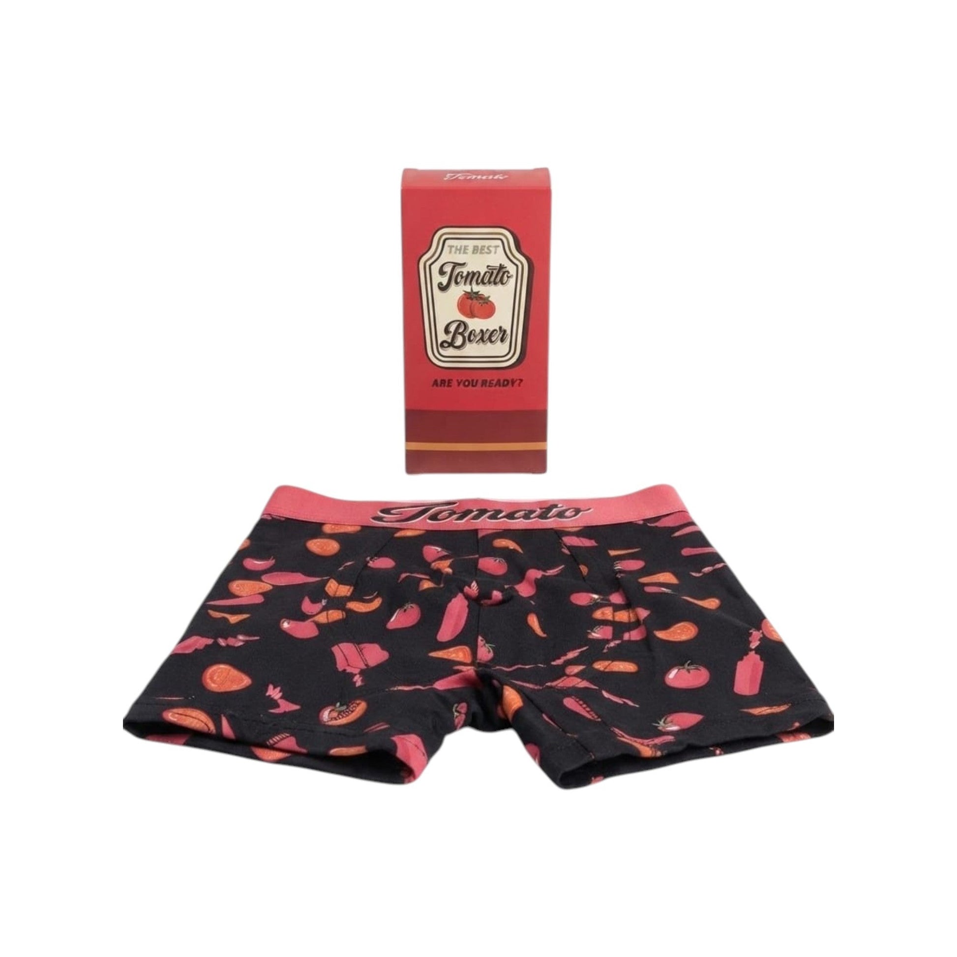 Men's Printed Boxer,Red/Black