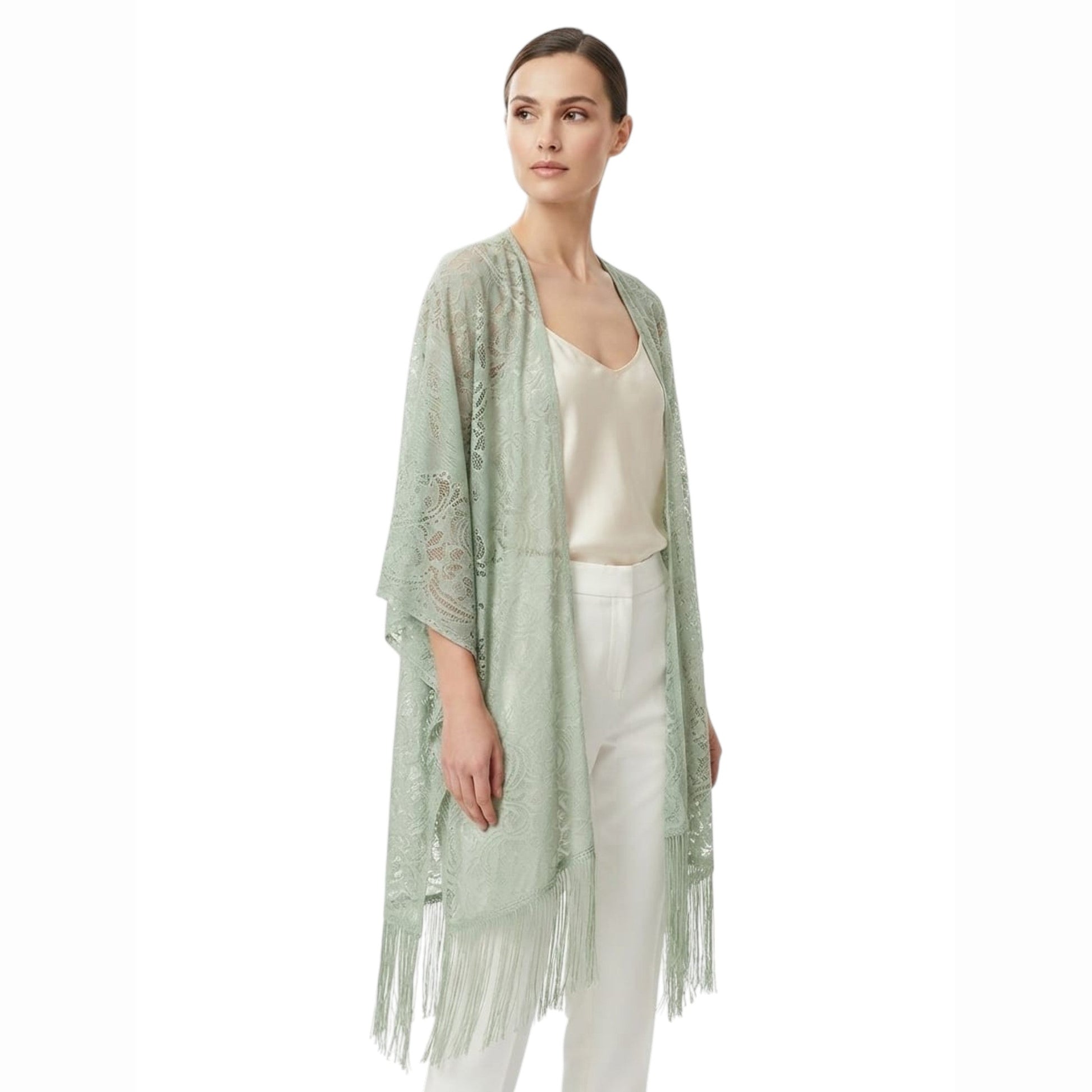 Women's Lace Cardigan,Mint Green