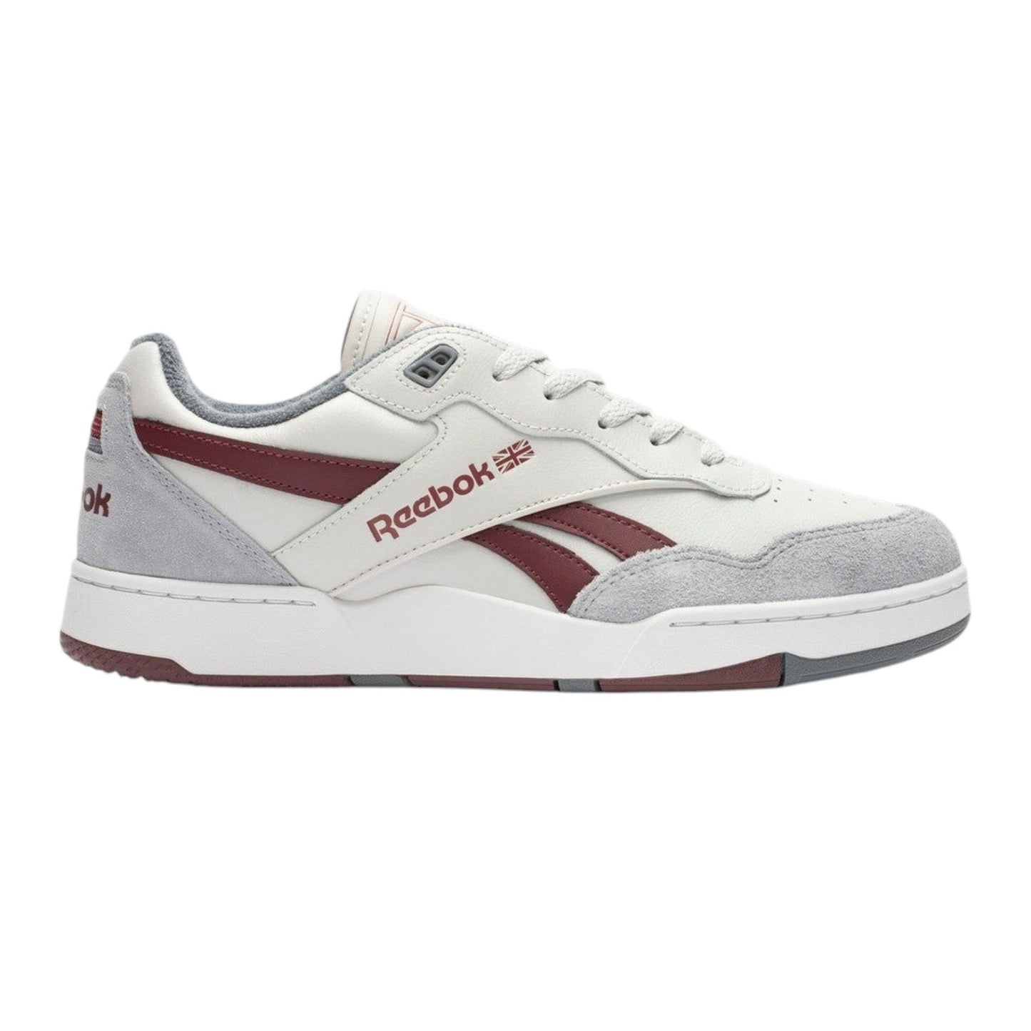 Men's Textured Shoes,Grey/ Burgandy