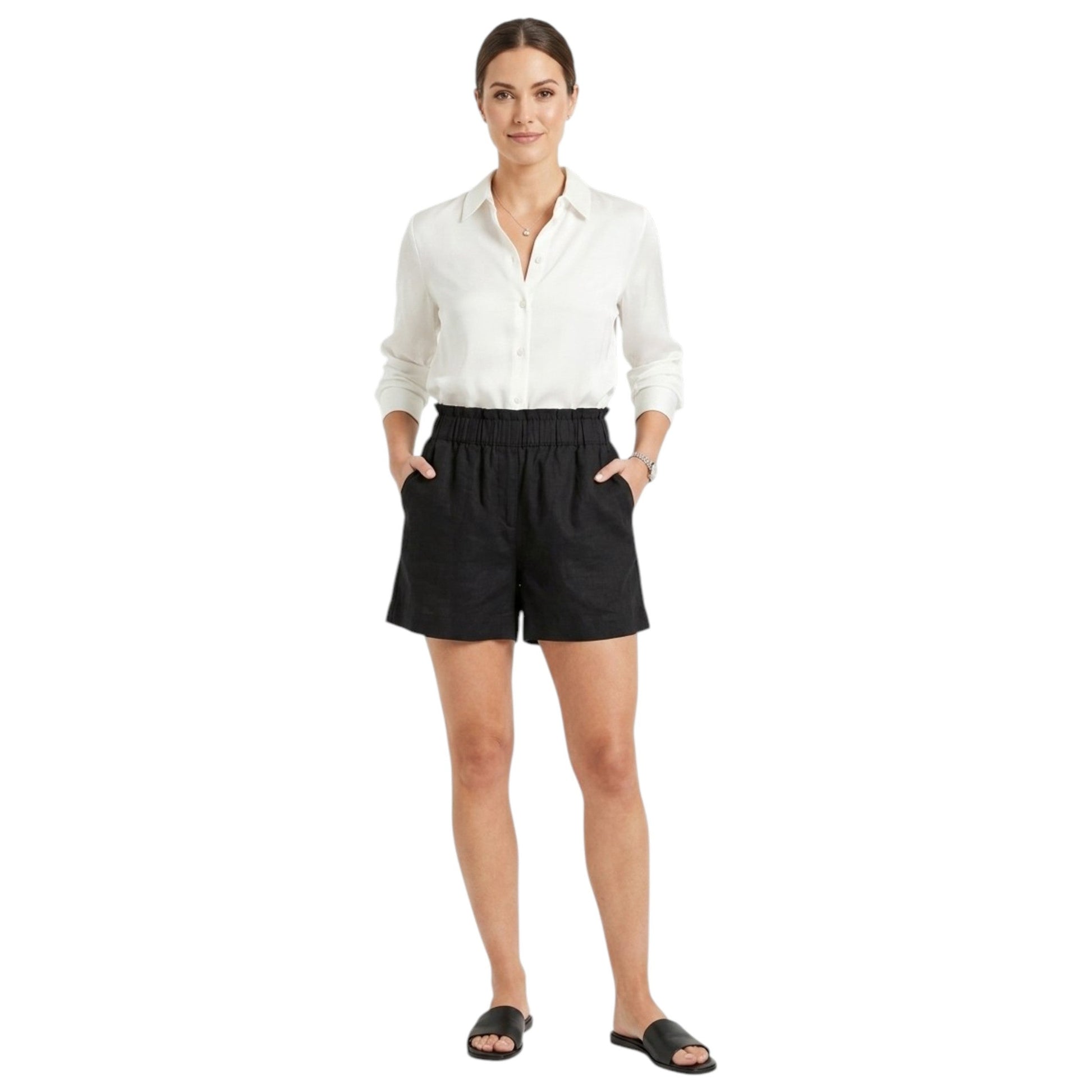 Women's Plain Short,Black
