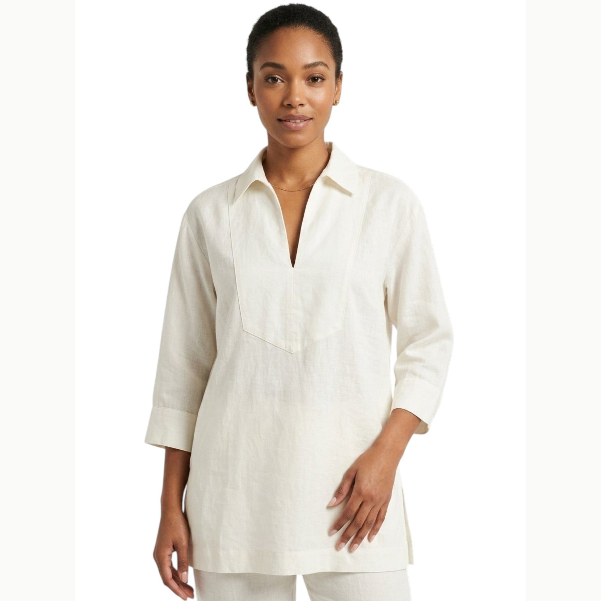 Women's Plain Chemise,White