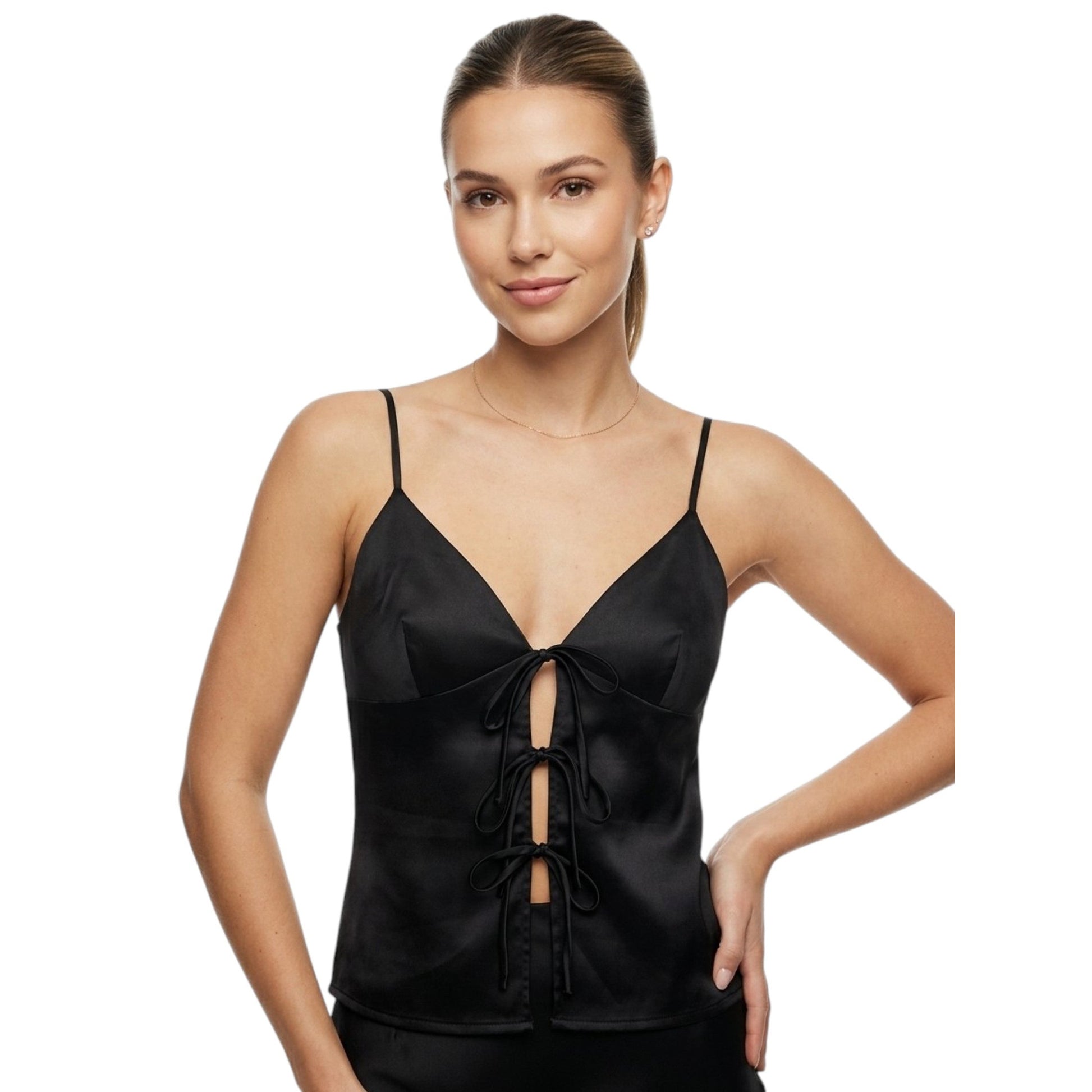 Women's Plain Casual Top,Black