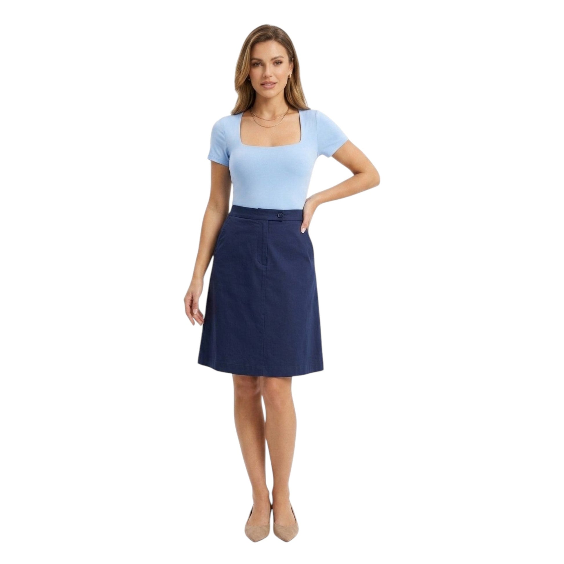 Women's Plain Bodysuit,Blue
