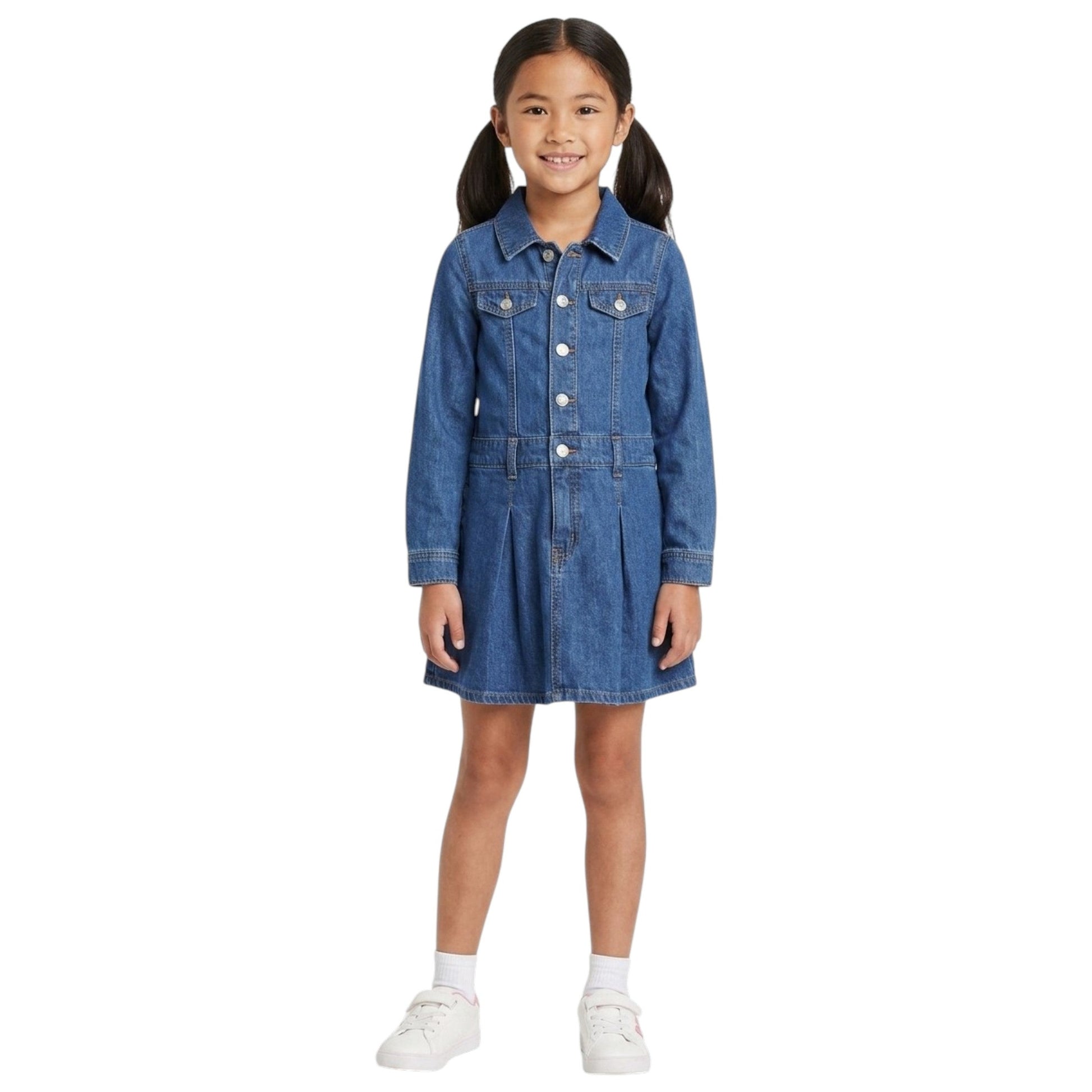 Kids Girl's jeans Dress,Blue