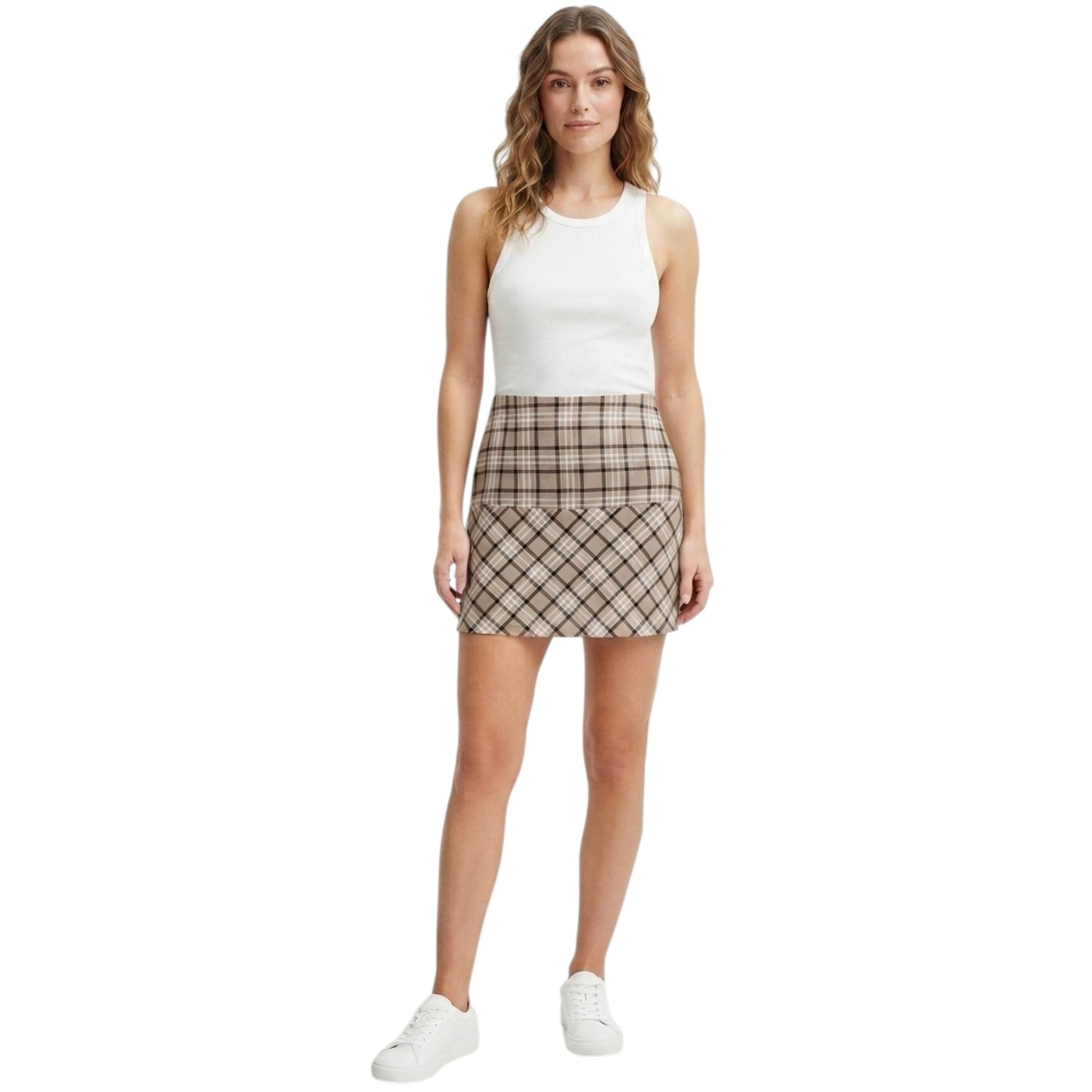Women's Plaid Skirt,Multi