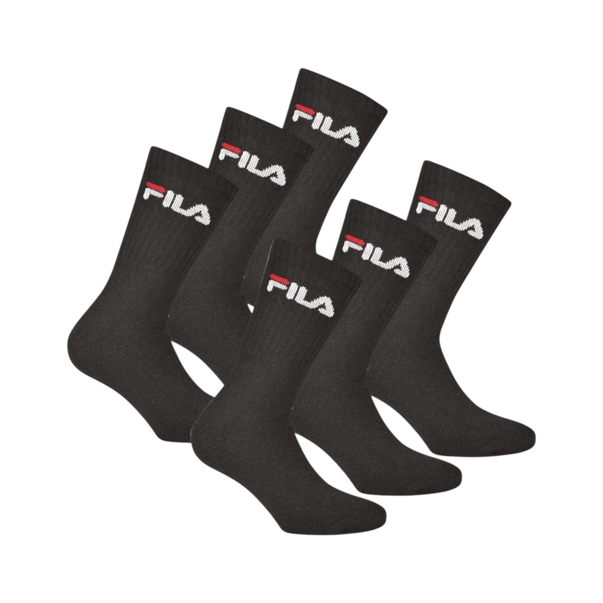 Men's Knitted Long Thin Socks Set 3Pieces,Black