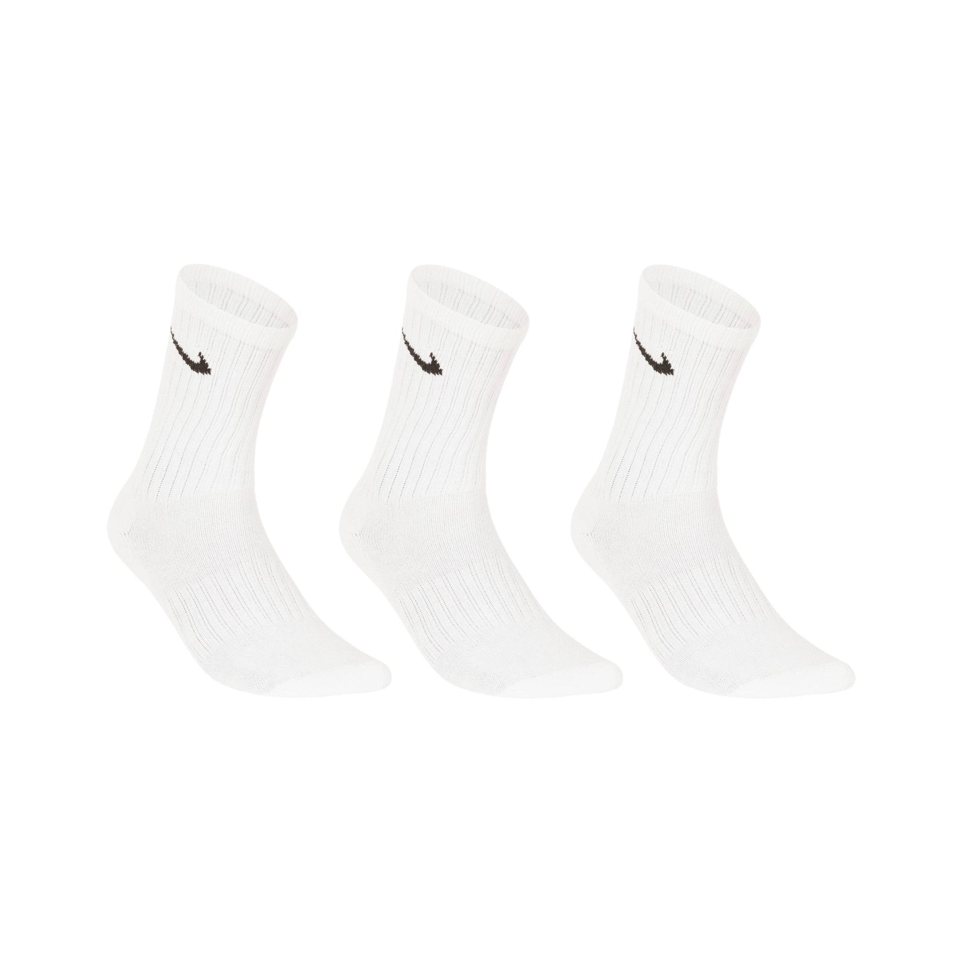 Men's Knitted Long Thin Socks Set 3Pieces,White