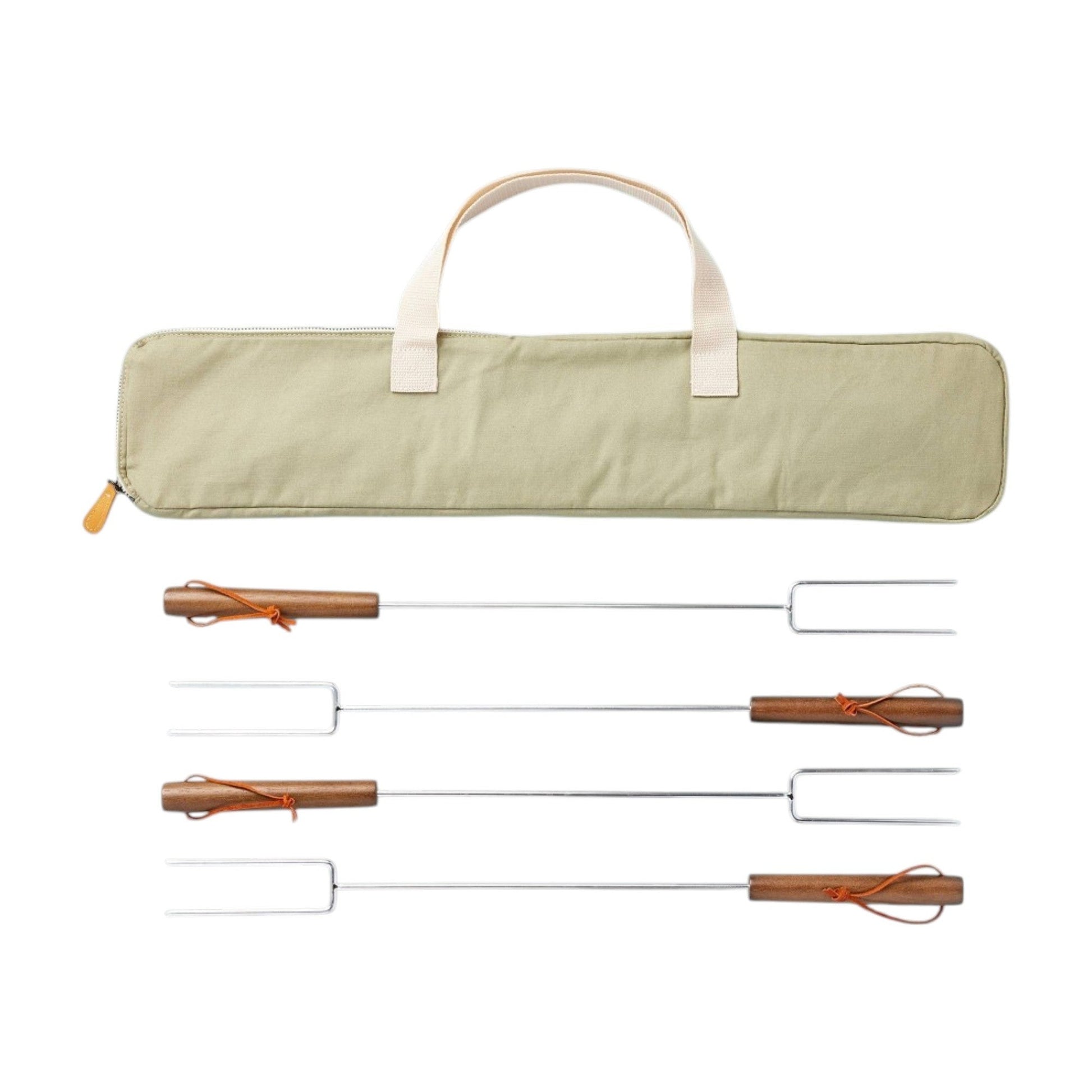 Grilling Skewers With Canvas Bag