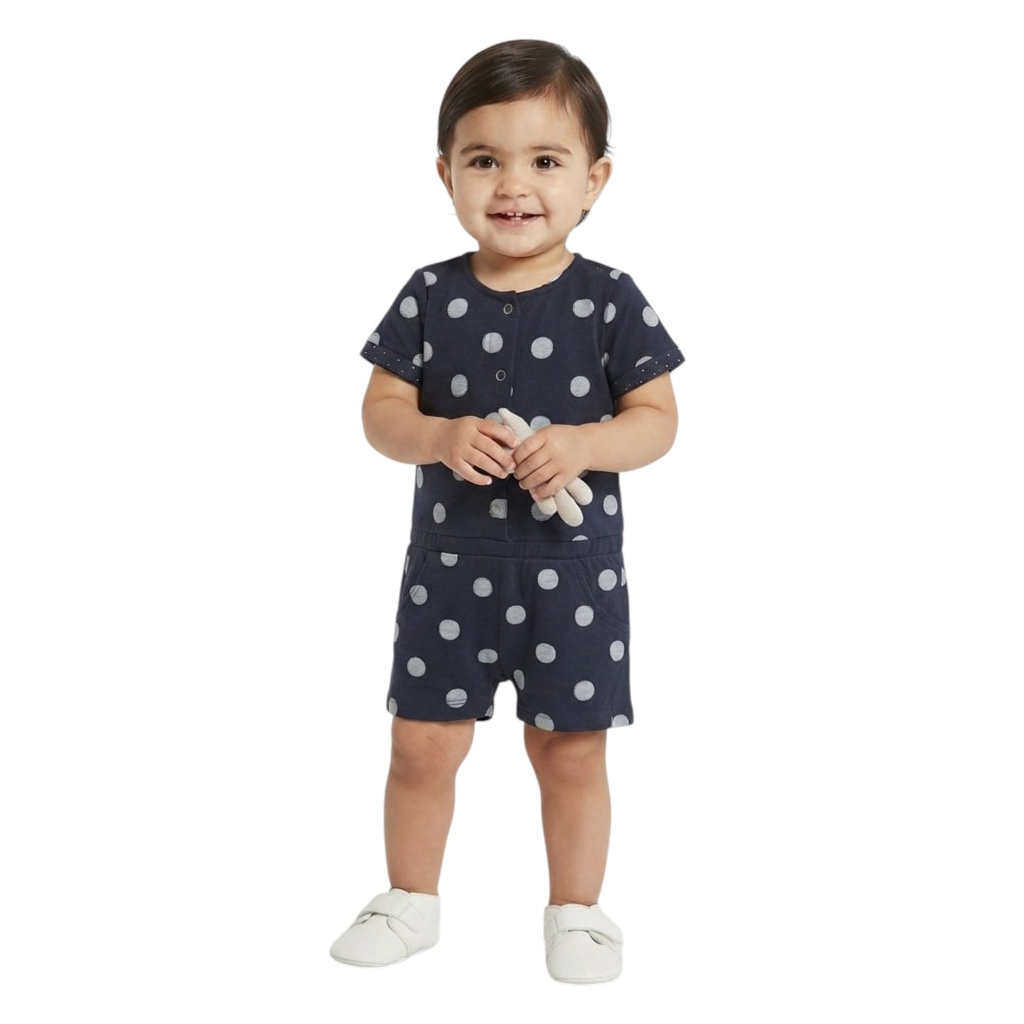 Kids Girl's Printed Jumpsuit,Navy