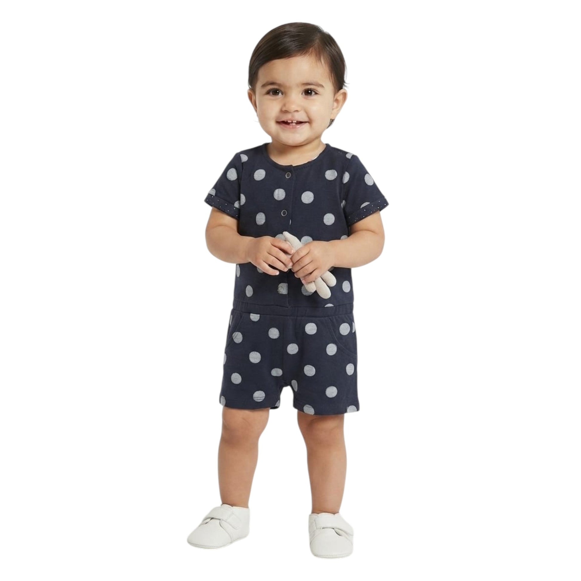 Kids Girl's Printed Jumpsuit,Navy