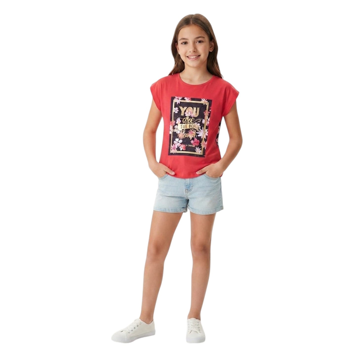 Kids Boy's Printed Top,Red