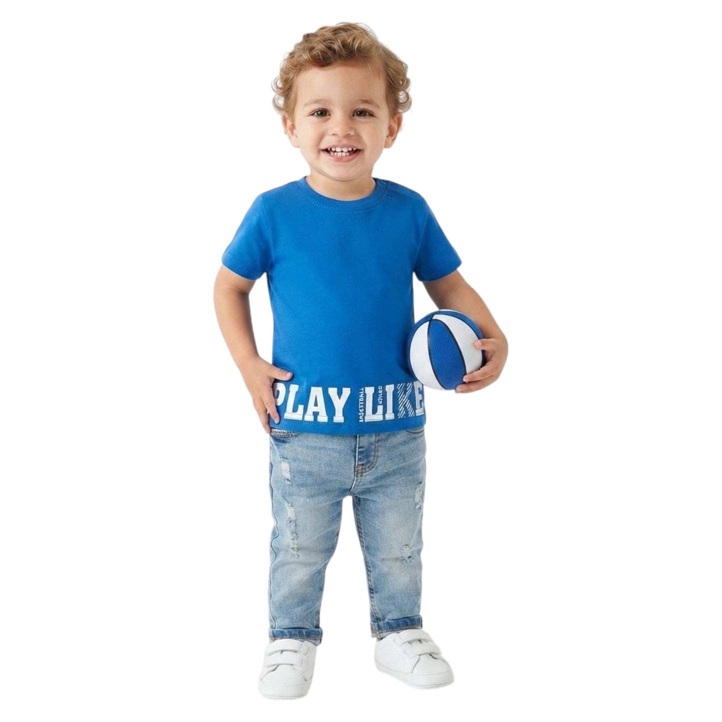Kids Boy's Printed Top,Blue