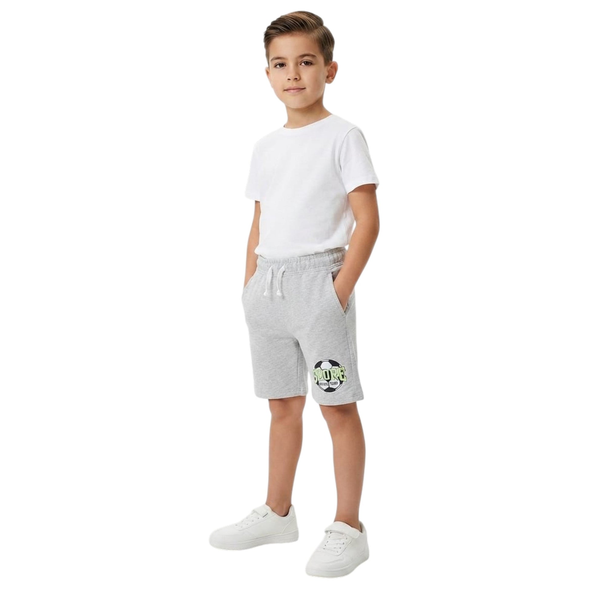 Kids Boy's Plain Short,Grey