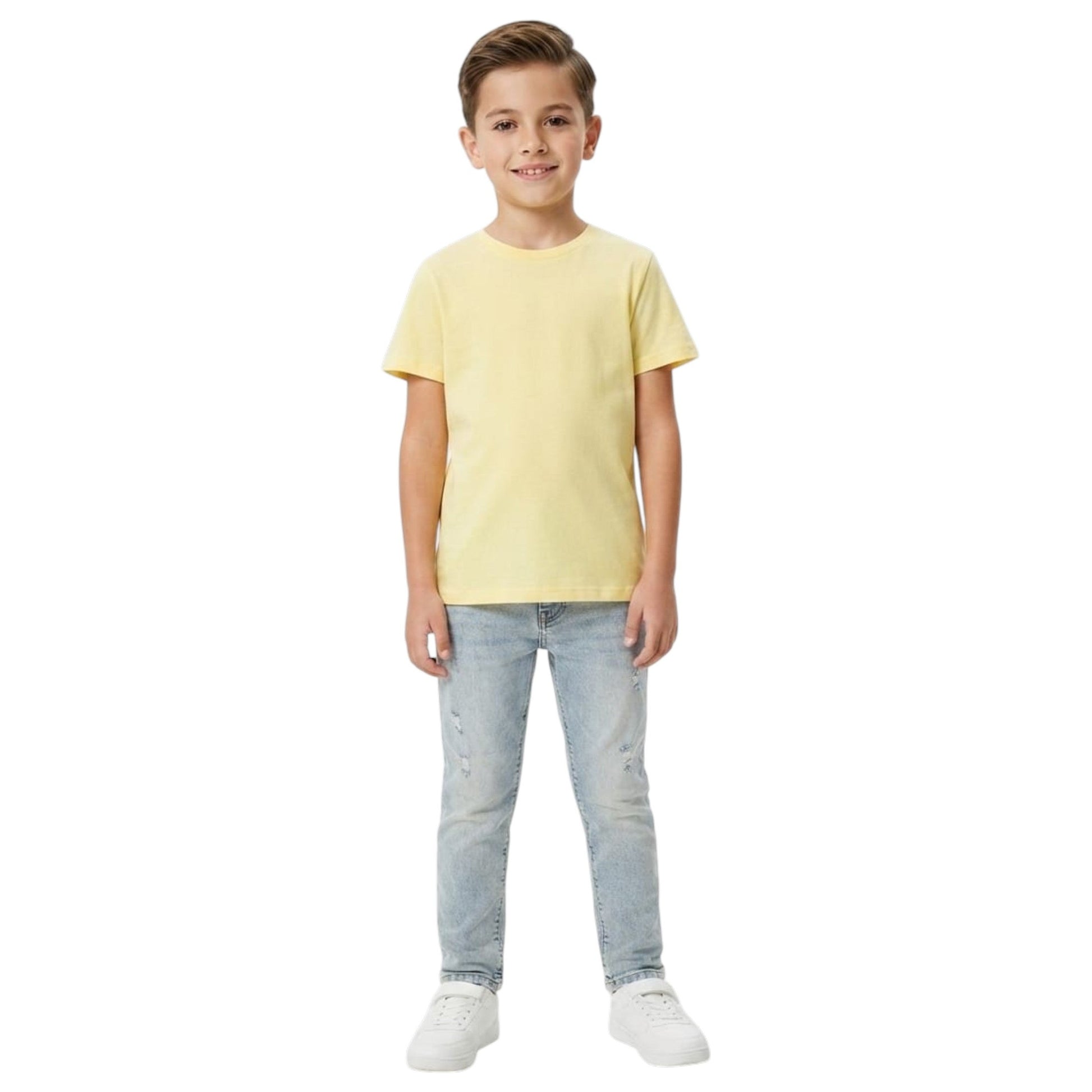 Kids Boy's Plain Top,Yellow
