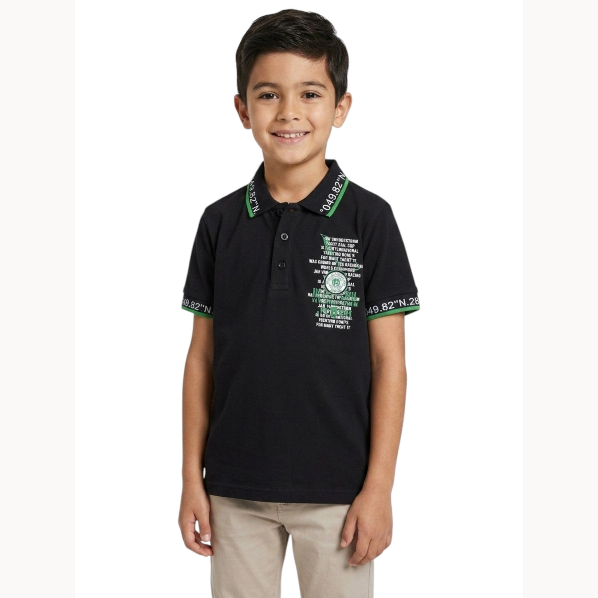 Kids Boy's Printed Top,Black