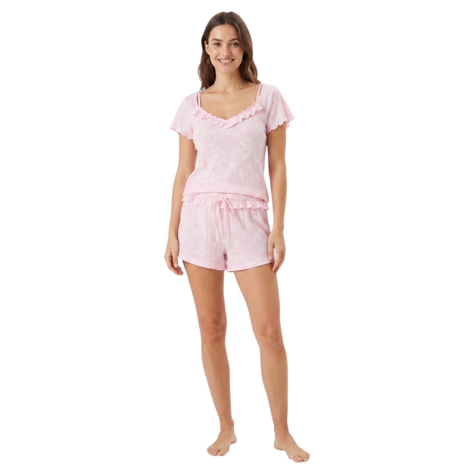 Women's Textured Short,Pink