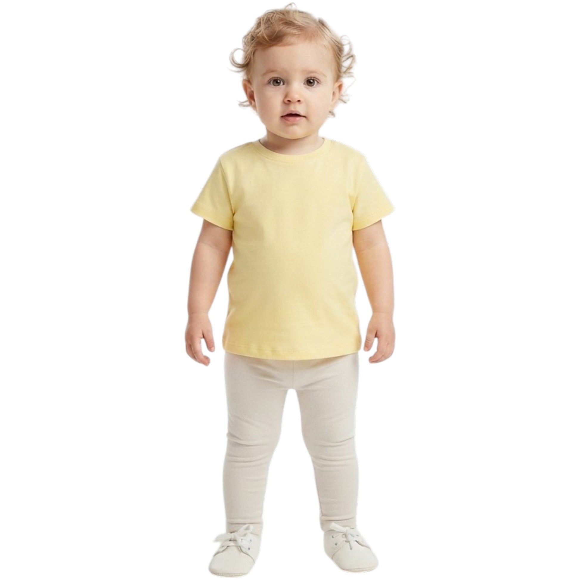 Kids Girl's Plain Top,Yellow