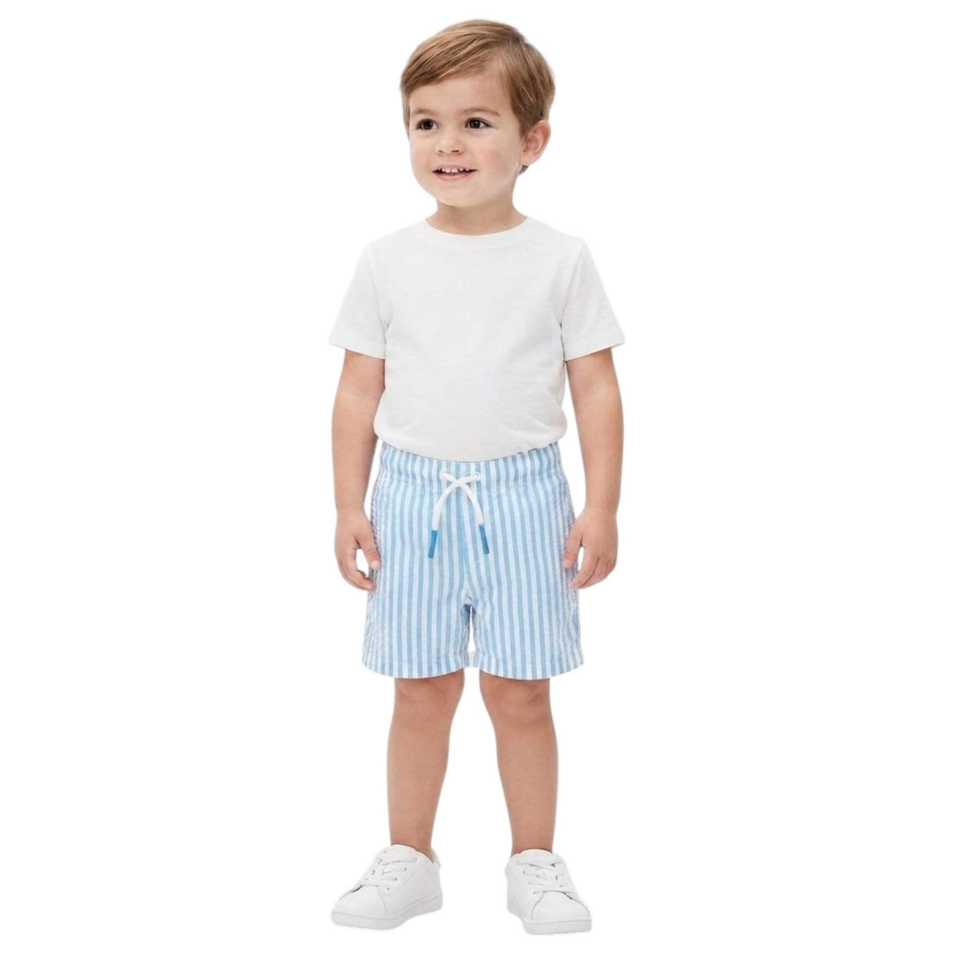 Kids Boy's Stripped Short,Blue