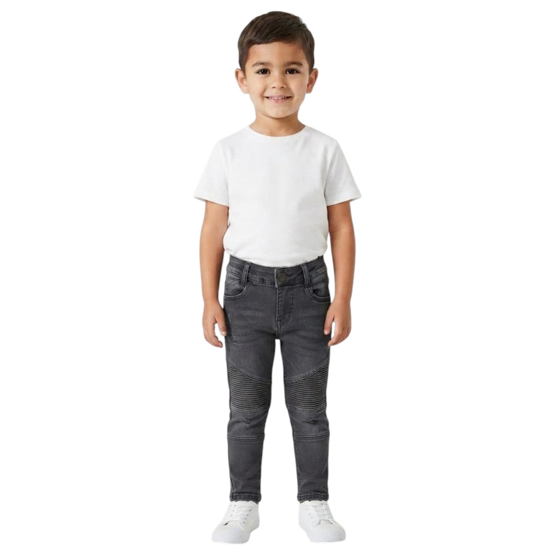 Kids Boy's Textured Pants,Black