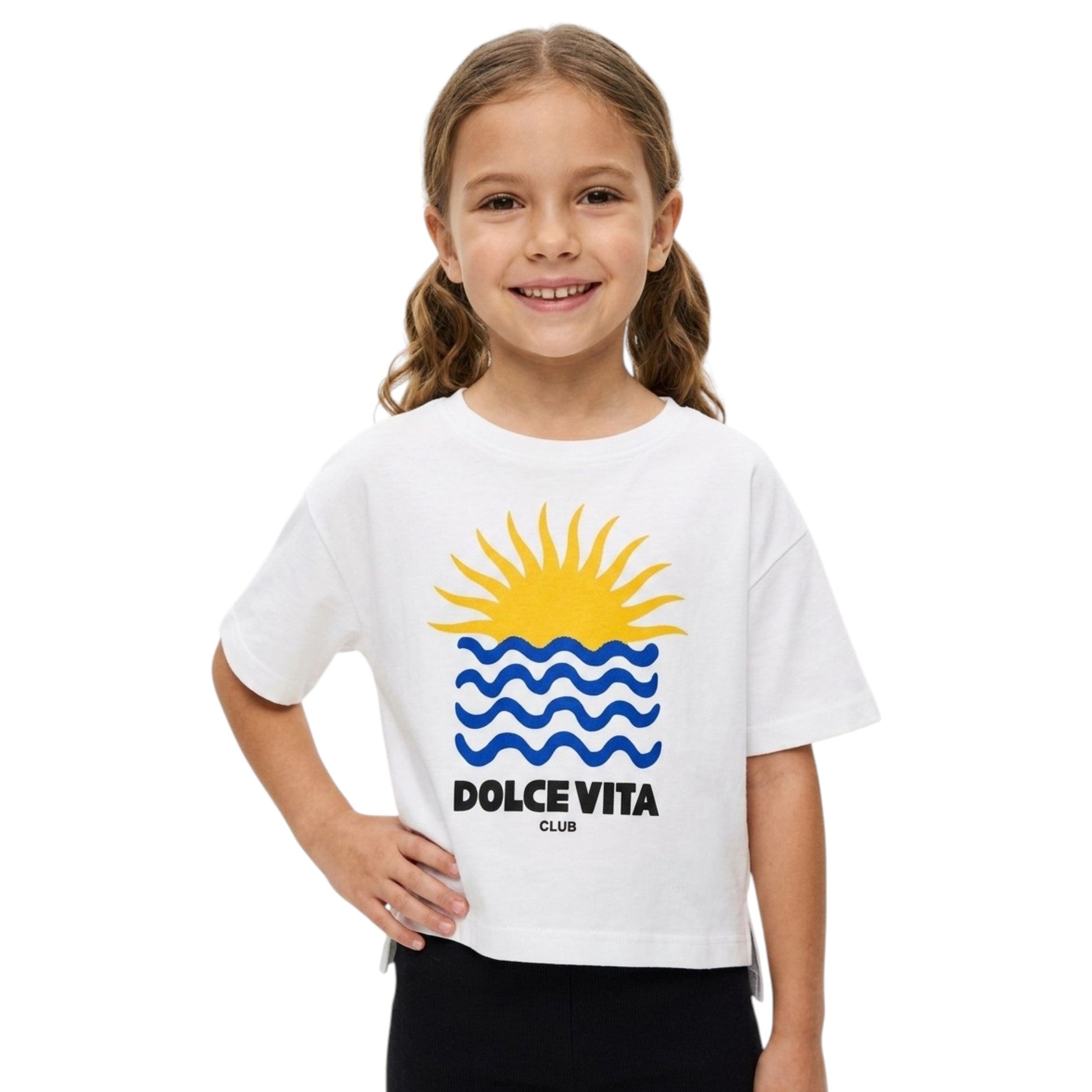 Kids Girl's Printed Top,White
