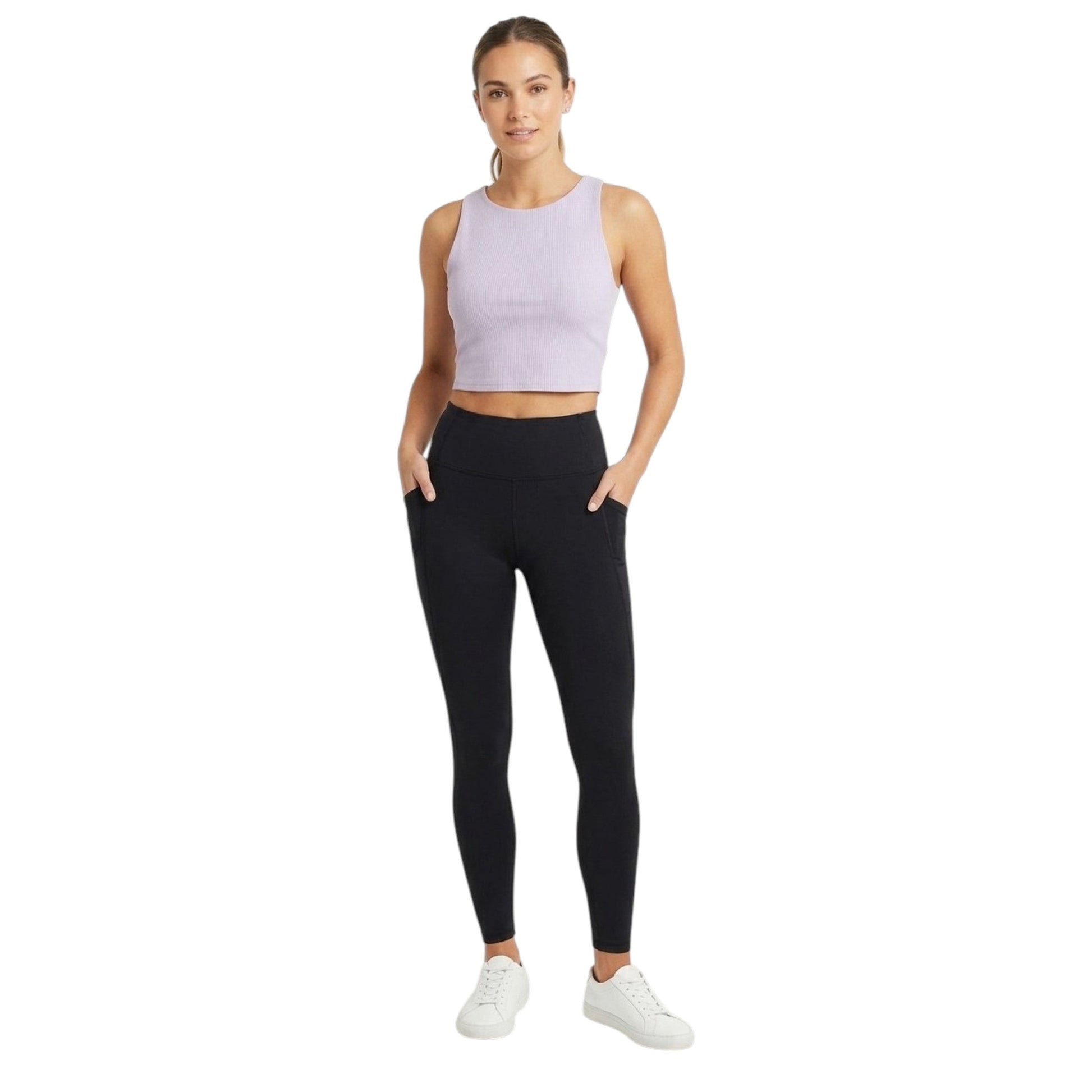 Women's Ribbed Top,Light Purple