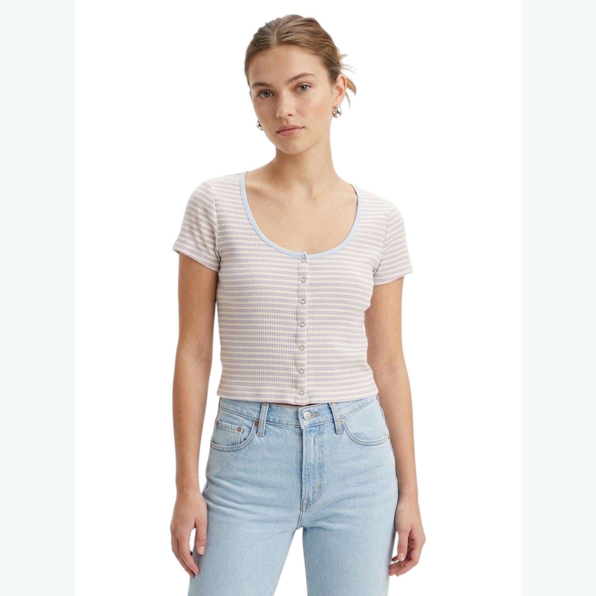 Women's Stripped Top,Multi