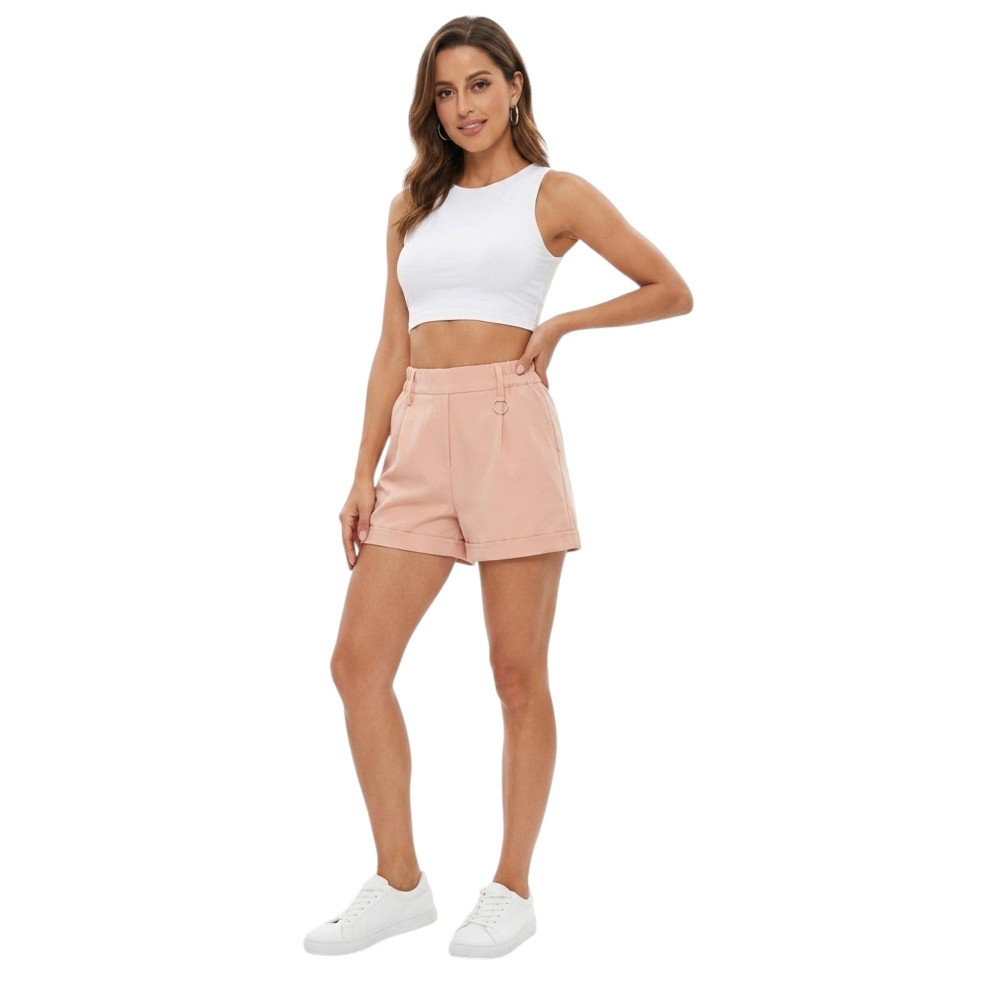 Women's Plain Short,Pink
