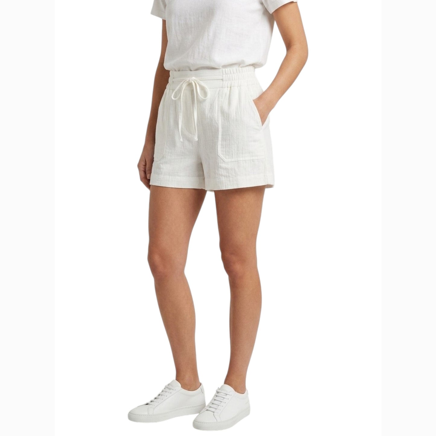 Women's Textured Short,White