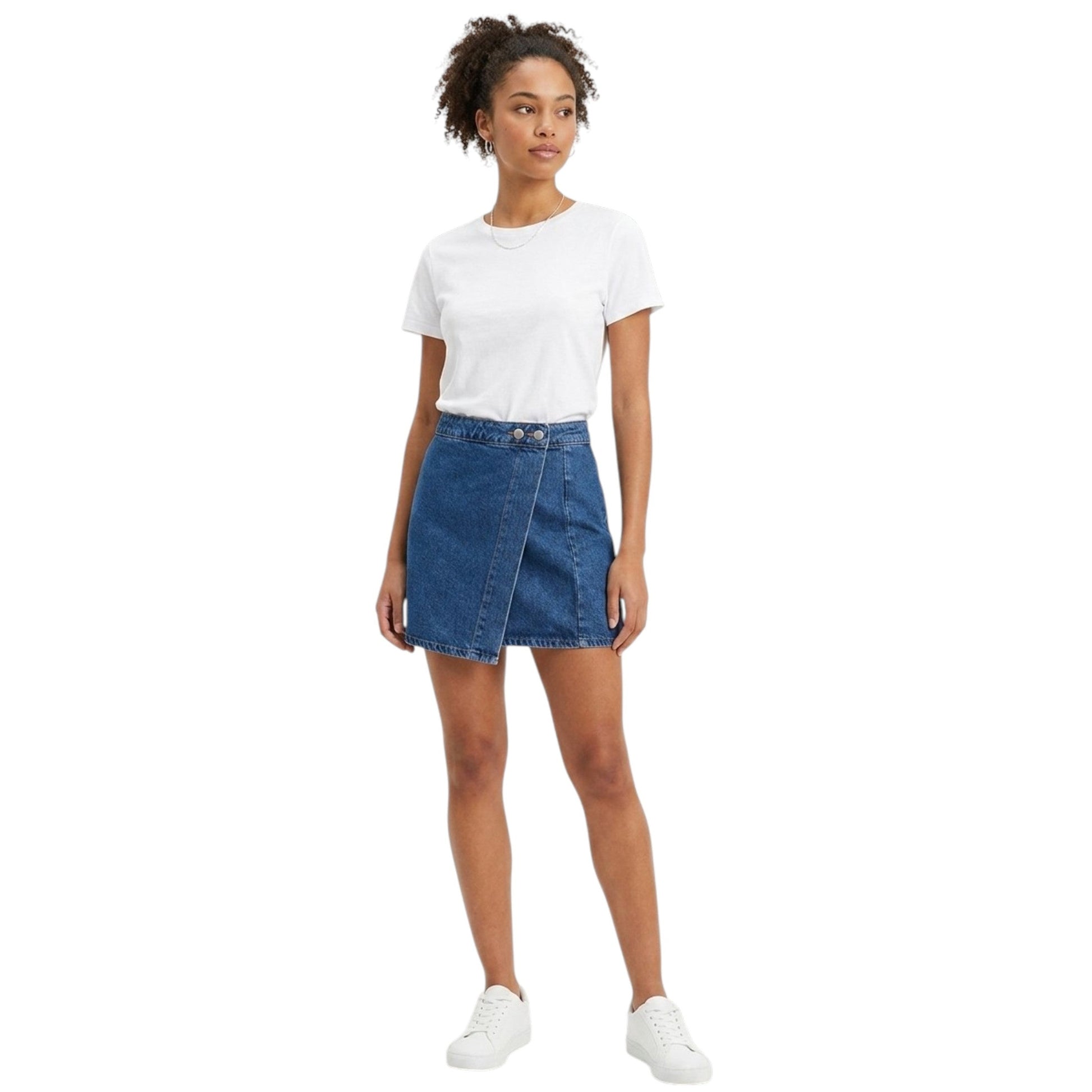 Women's Plain Jeans Skirt ,Blue