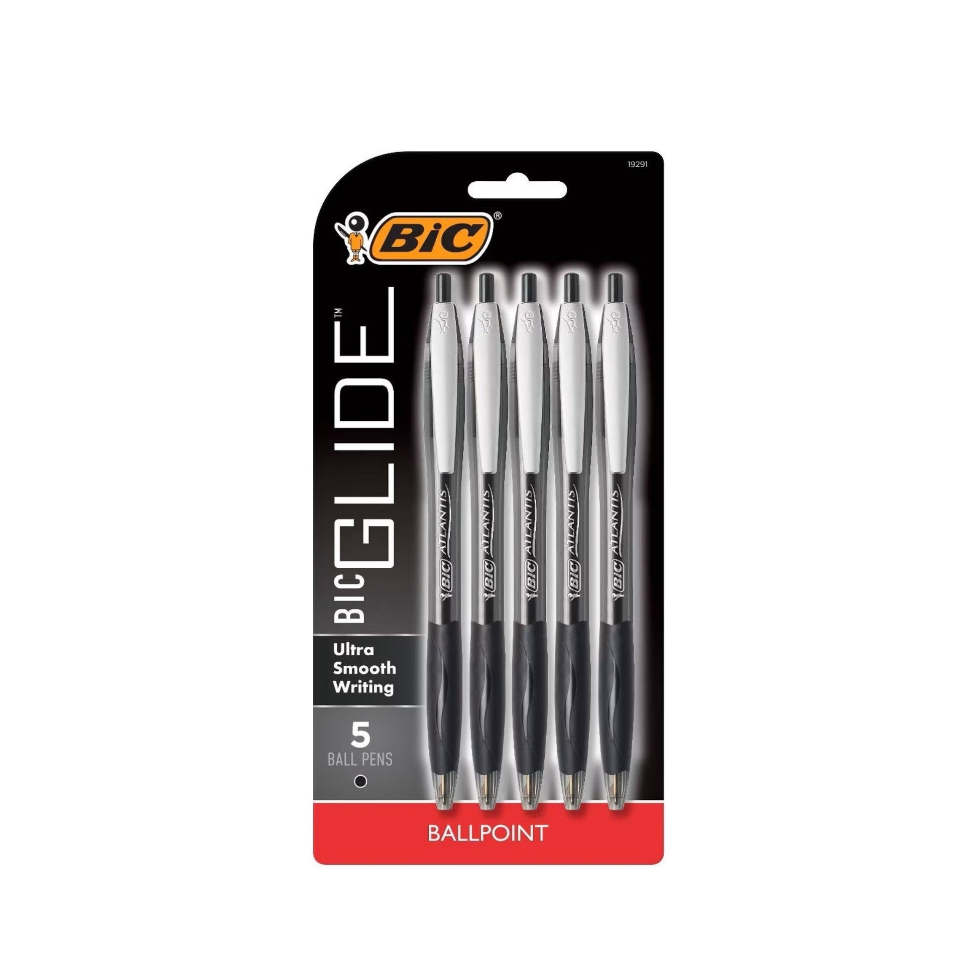 Bic 5 Pcs Retractable Ballpoint Pens