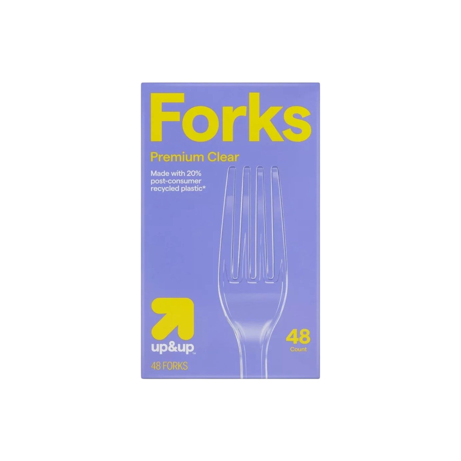 Premium Clear Plastic Forks