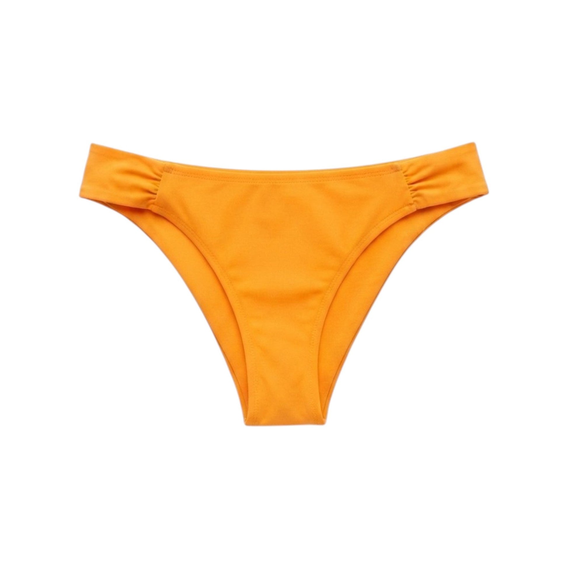 Women's Plain Solid Bikini Bottom,Orange
