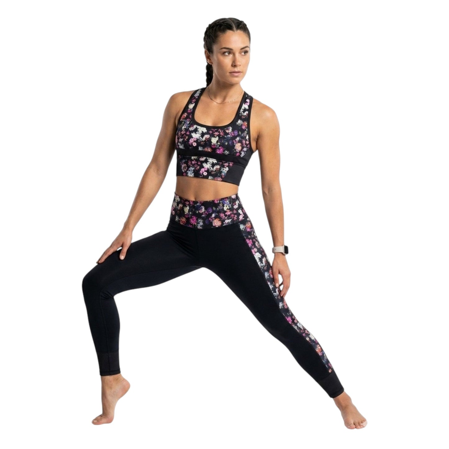 Women's Textured Sport Crop Top,Multi