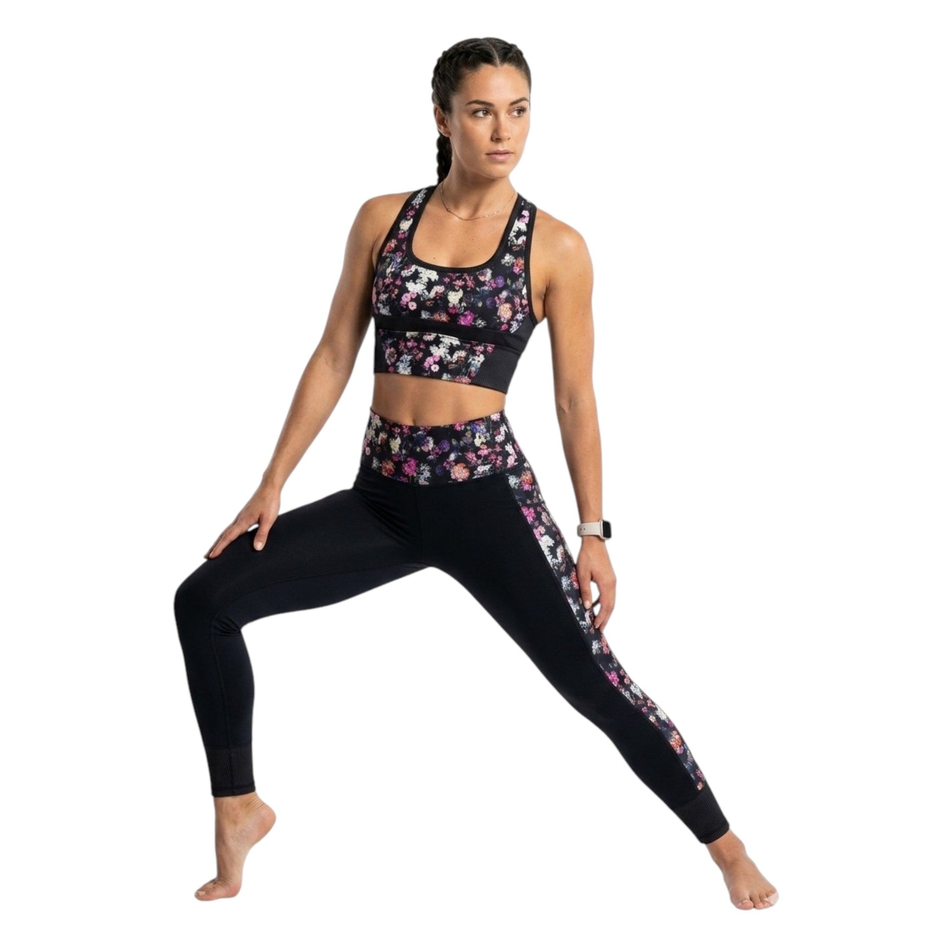 Women's Textured Sport Crop Top,Multi