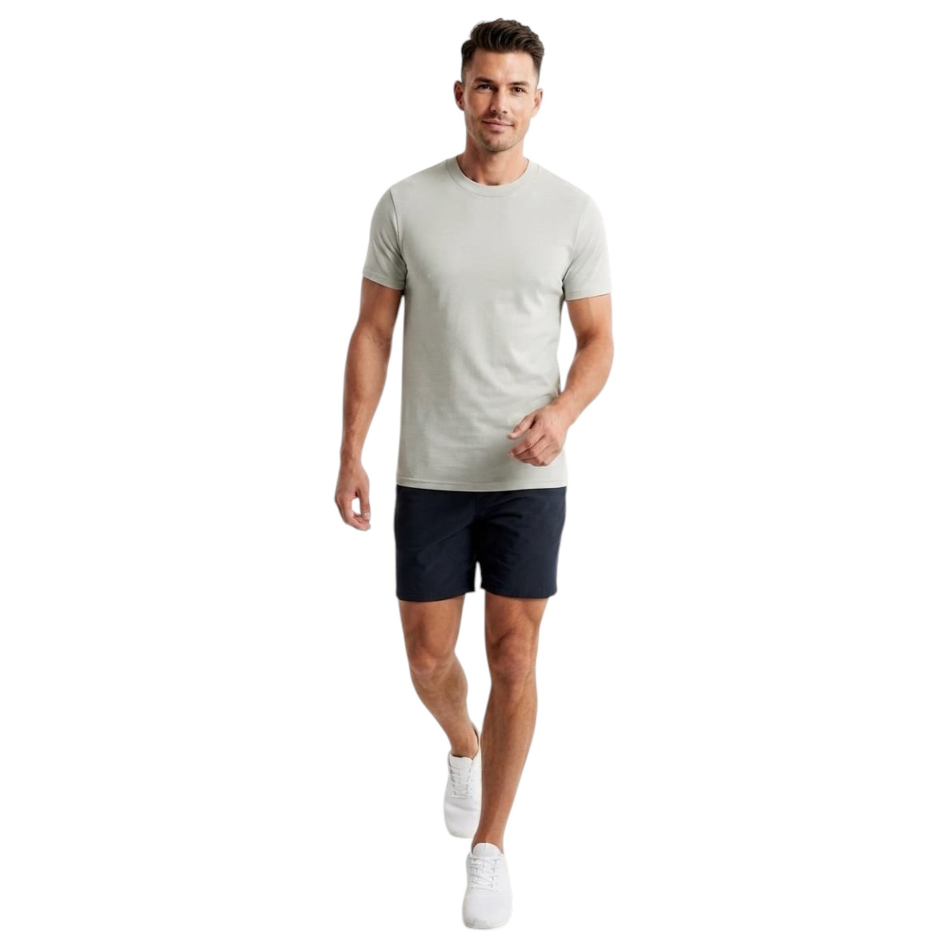 Men's Plain Top,Light Grey