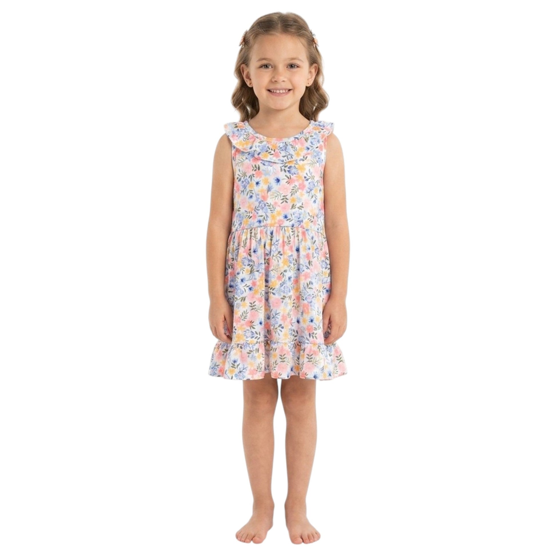 Kids Girl's Printed Dress,Multi