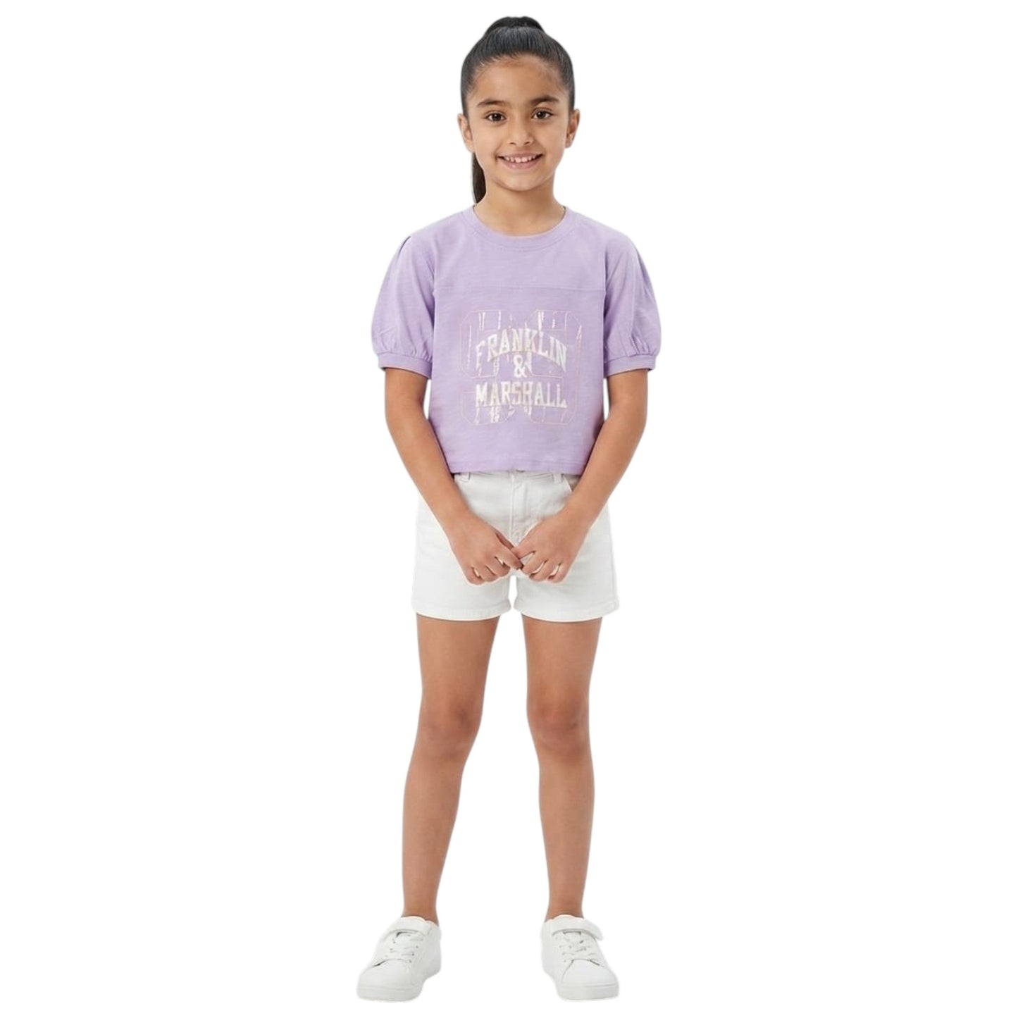 Kids Girl's Printed Top,Purple