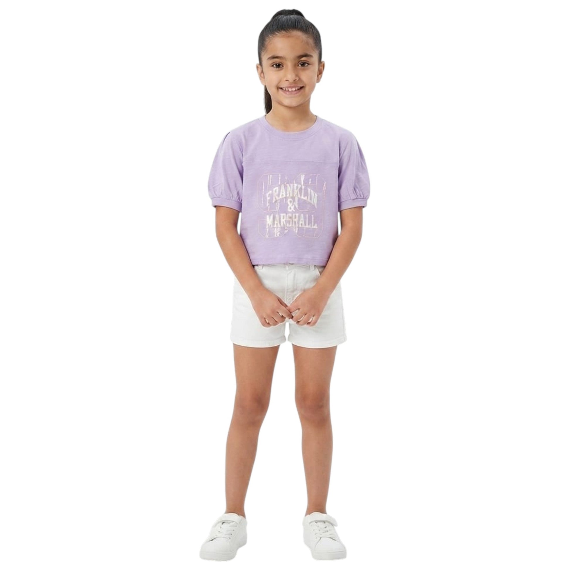 Kids Girl's Printed Top,Purple