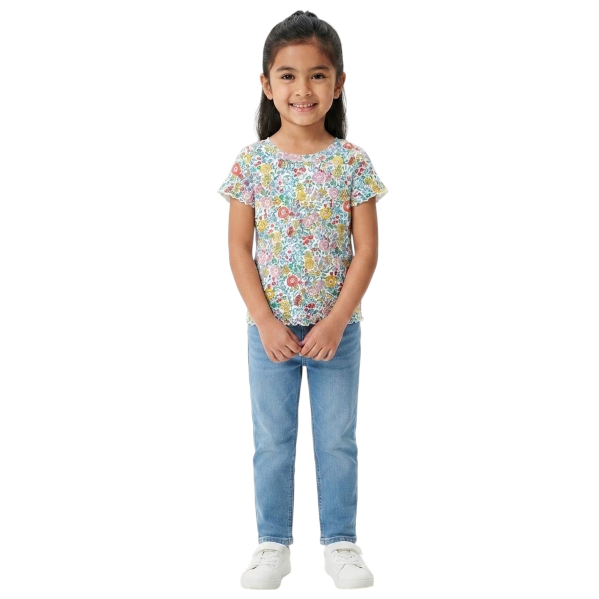 Kids Girl's Printed Top,Multi