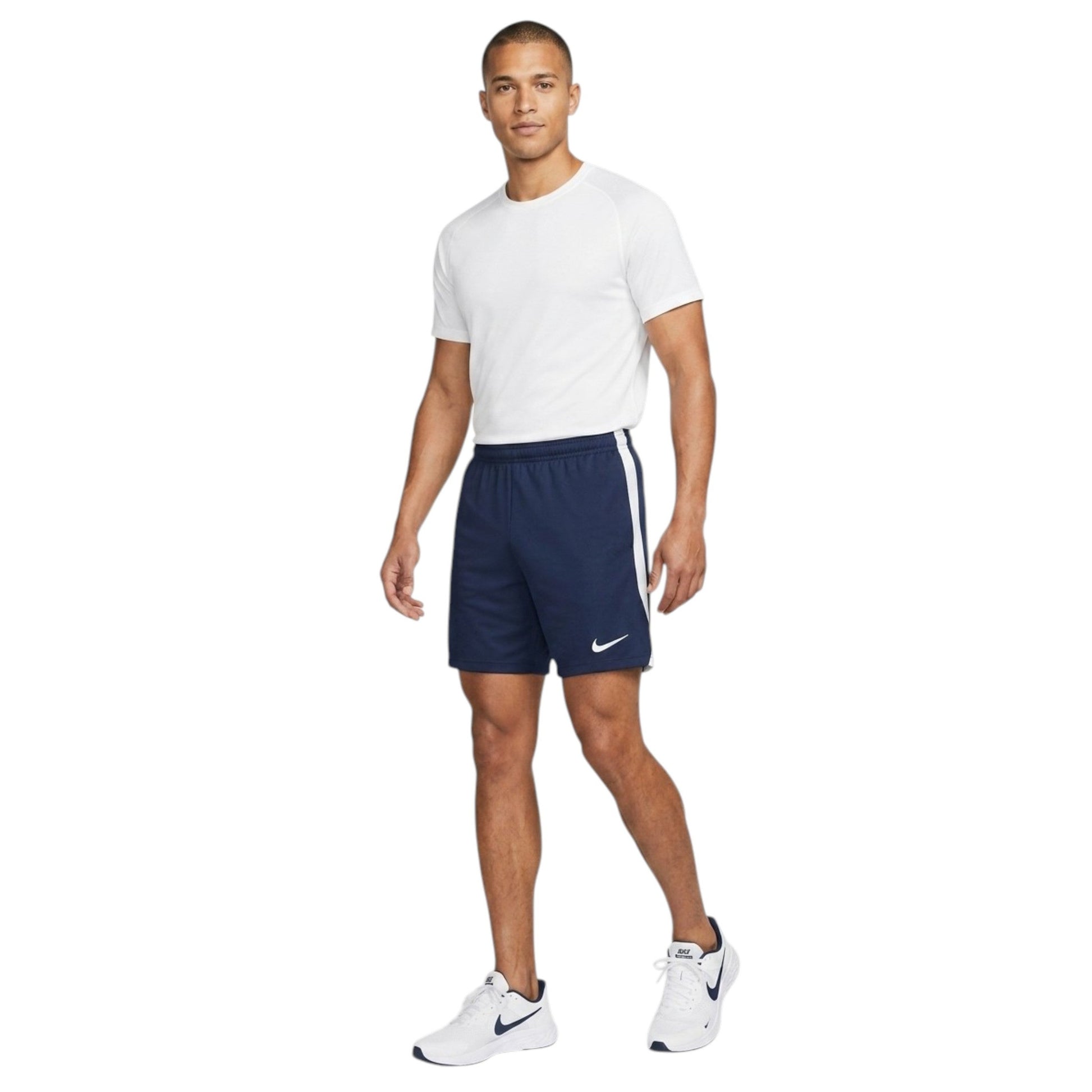Men's Brand Logo Printed Sport Short,Navy