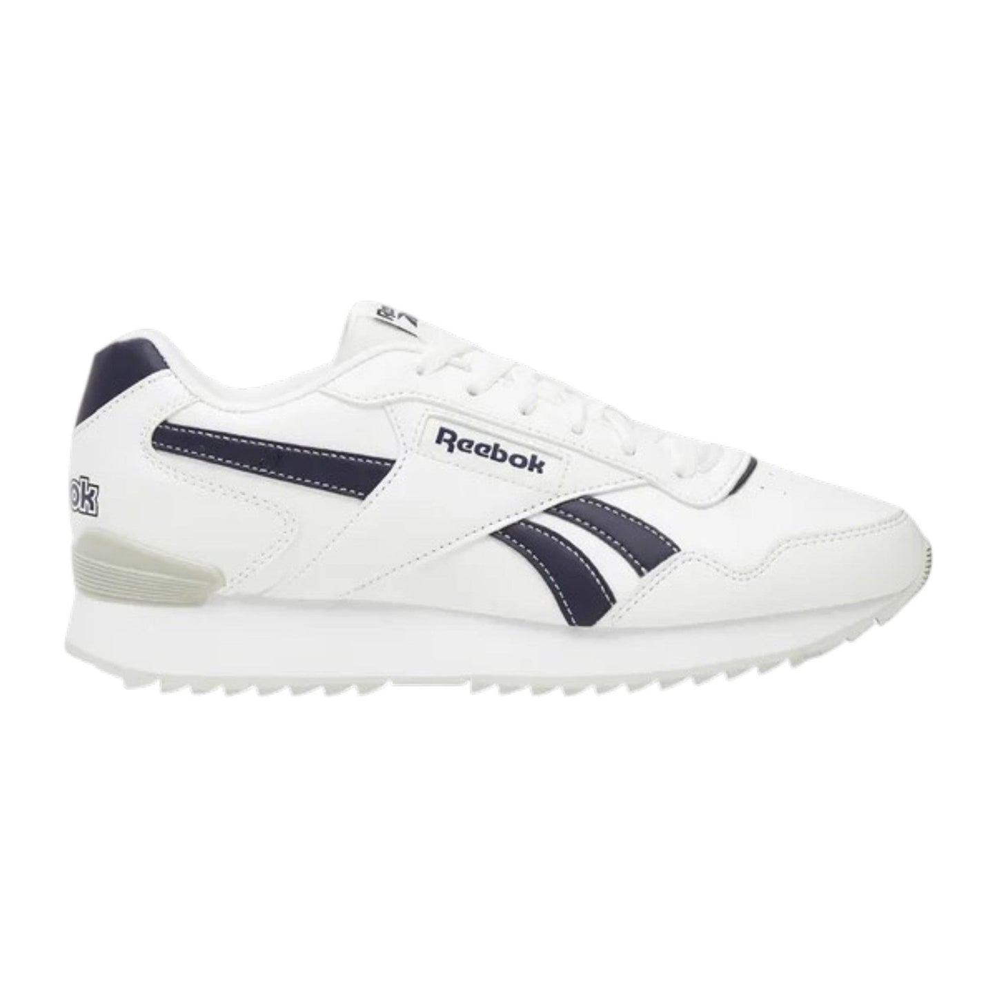 Men's Logo Pattched Textured Shoes,White
